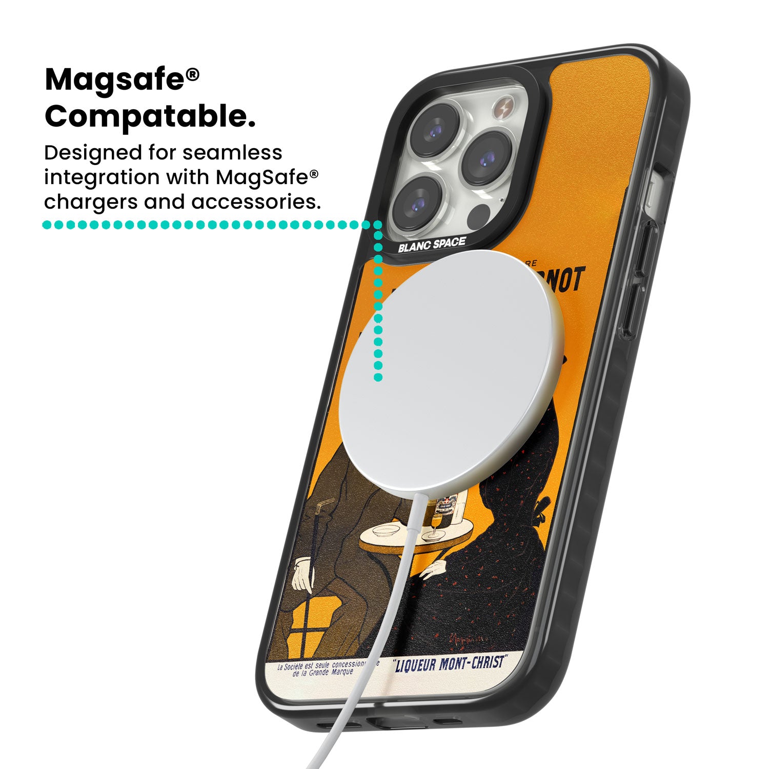 Absinthe, J.Edouard Pernot Poster Magsafe Black Impact Phone Case for iPhone 13 Pro, iPhone 14 Pro, iPhone 15 Pro