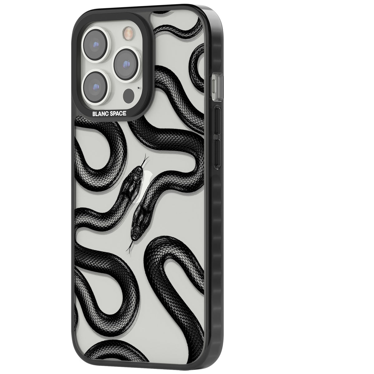 Black Kingsnake iPhone 15 Pro Max Impact Black Phone Case side