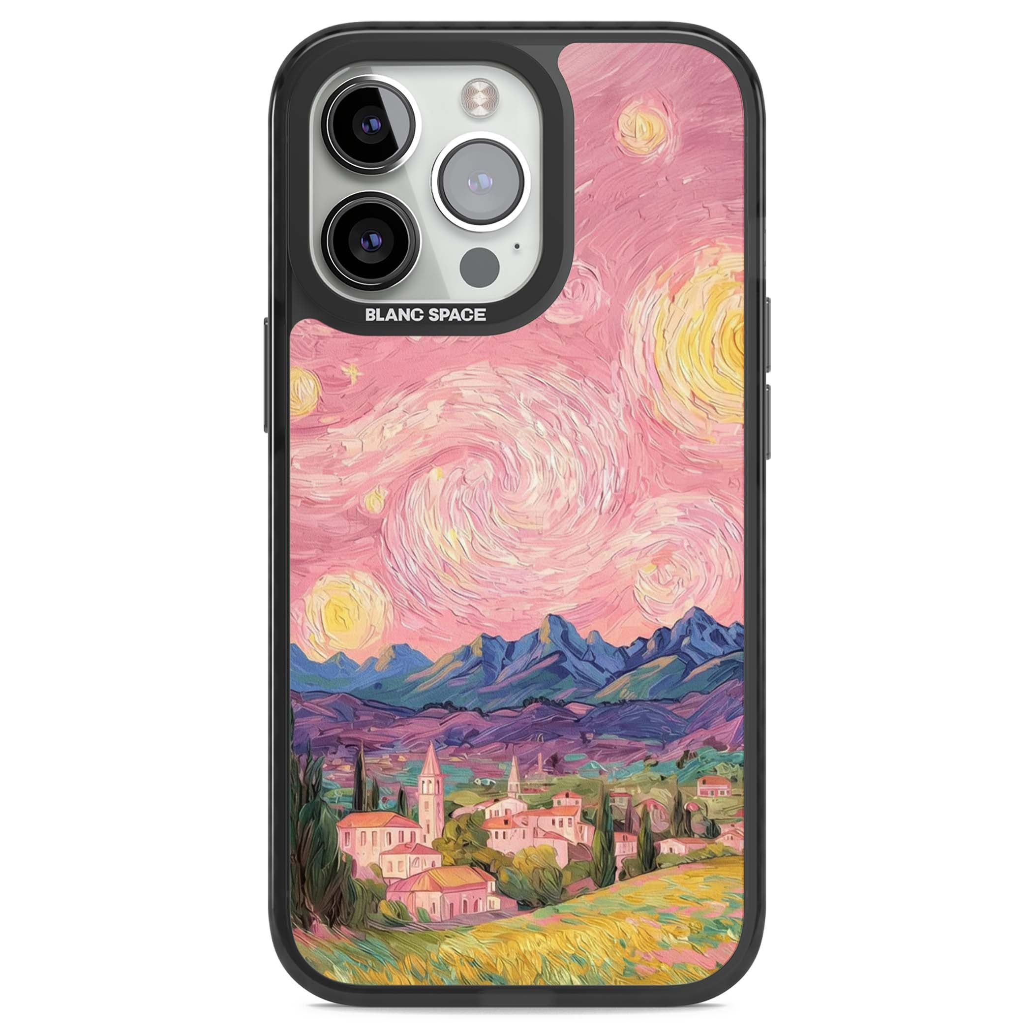 The Starry Sunset for her iPhone case | Black Impact case for iPhone 13 Pro, iPhone 14 Pro, iPhone 15 Pro