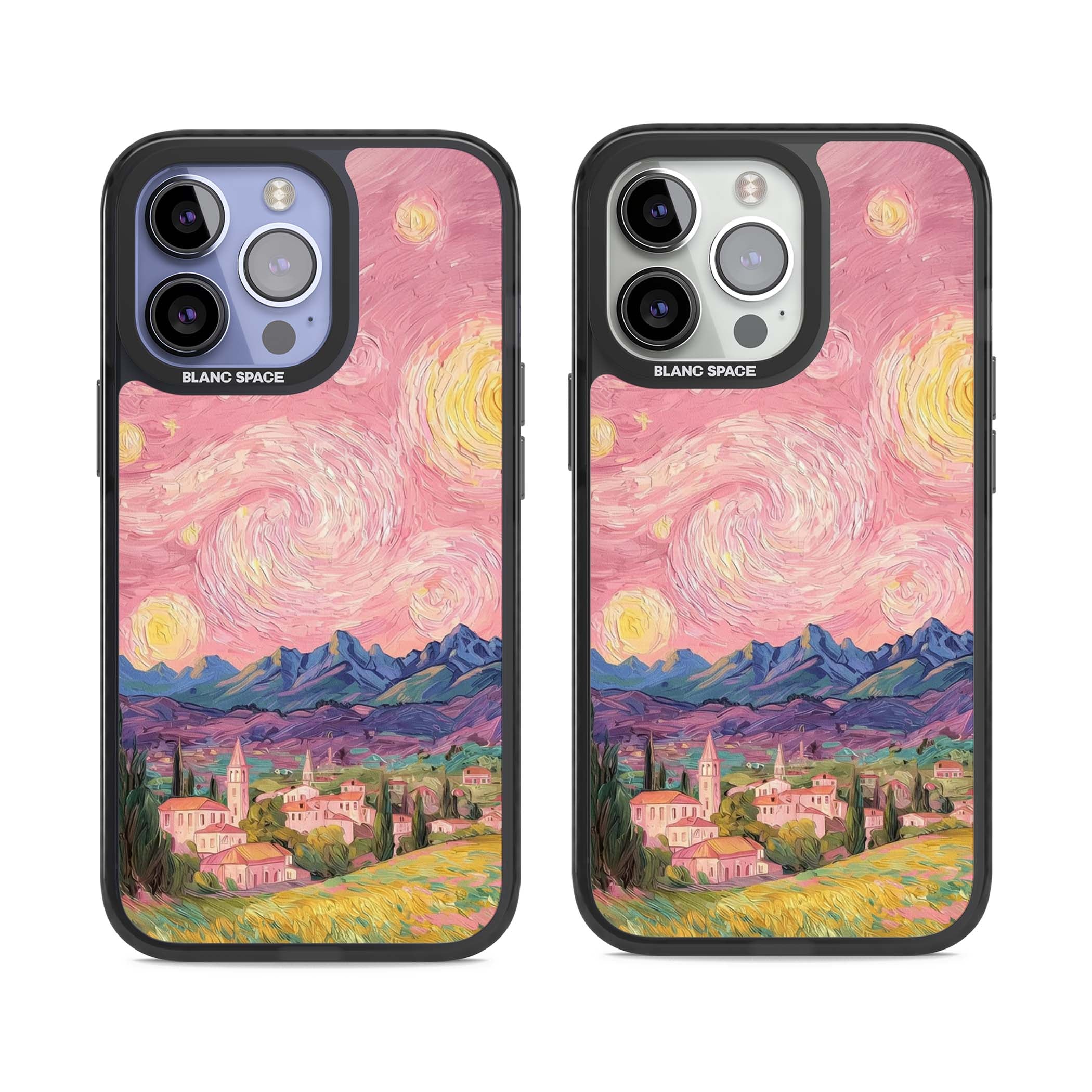 The Starry Sunset for her iPhone case | Black Impact case for iPhone 13 Pro, iPhone 14 Pro, iPhone 15 Pro