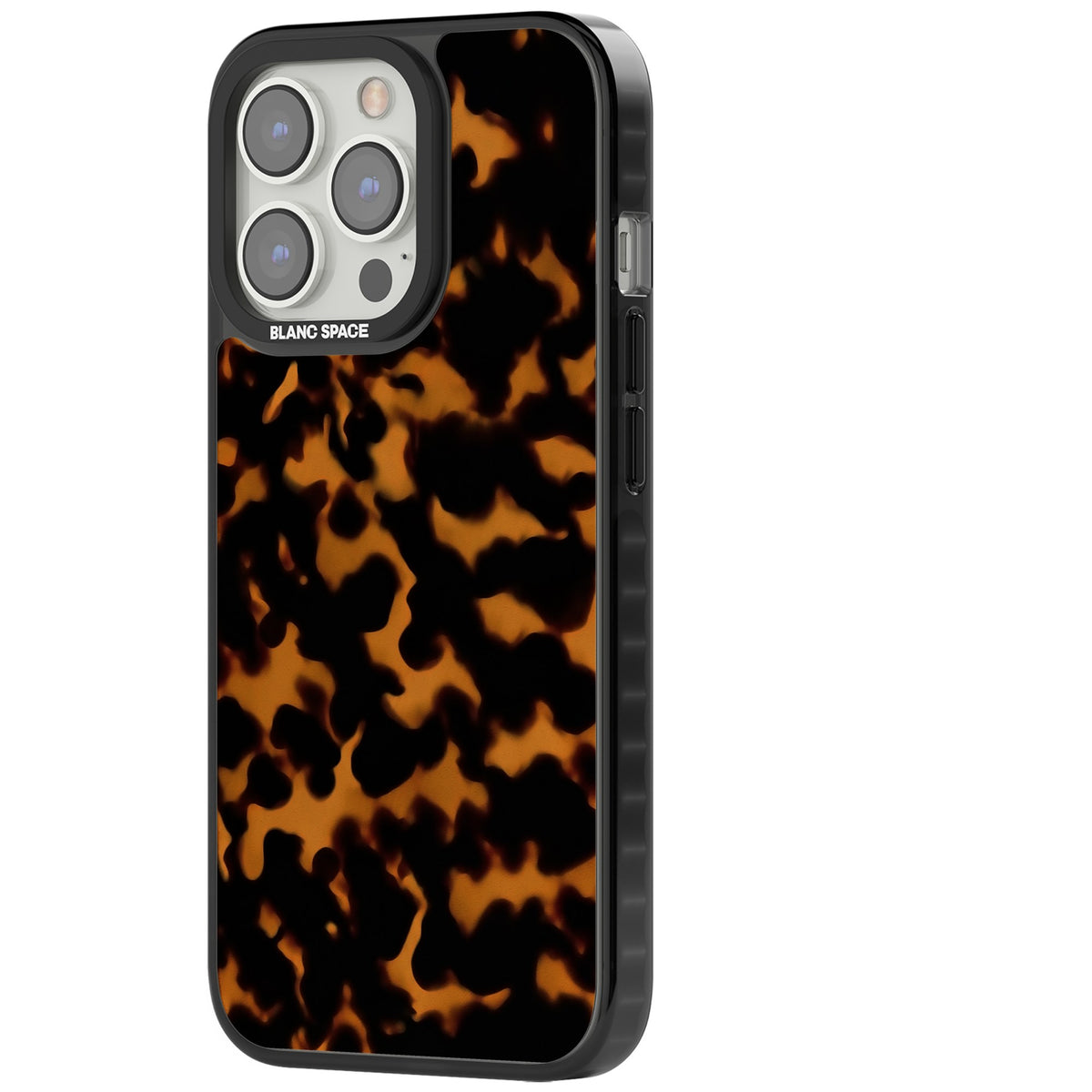 Amber Tortoise iPhone 12 Pro Max / iPhone 13 Pro / iPhone 13 Pro Max / iPhone 14 Pro / iPhone 14 Pro Max / iPhone 15 Pro / iPhone 15 Pro Max Impact Black Phone Case side