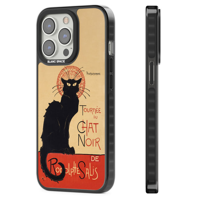 Tournee du Chat Noir Poster Black Impact Phone Case for iPhone 13 Pro, iPhone 14 Pro, iPhone 15 Pro