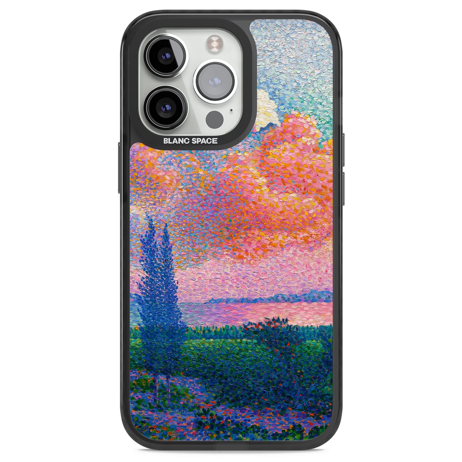 Spring's Garden Black Impact Phone Case for iPhone 13 Pro, iPhone 14 Pro, iPhone 15 Pro