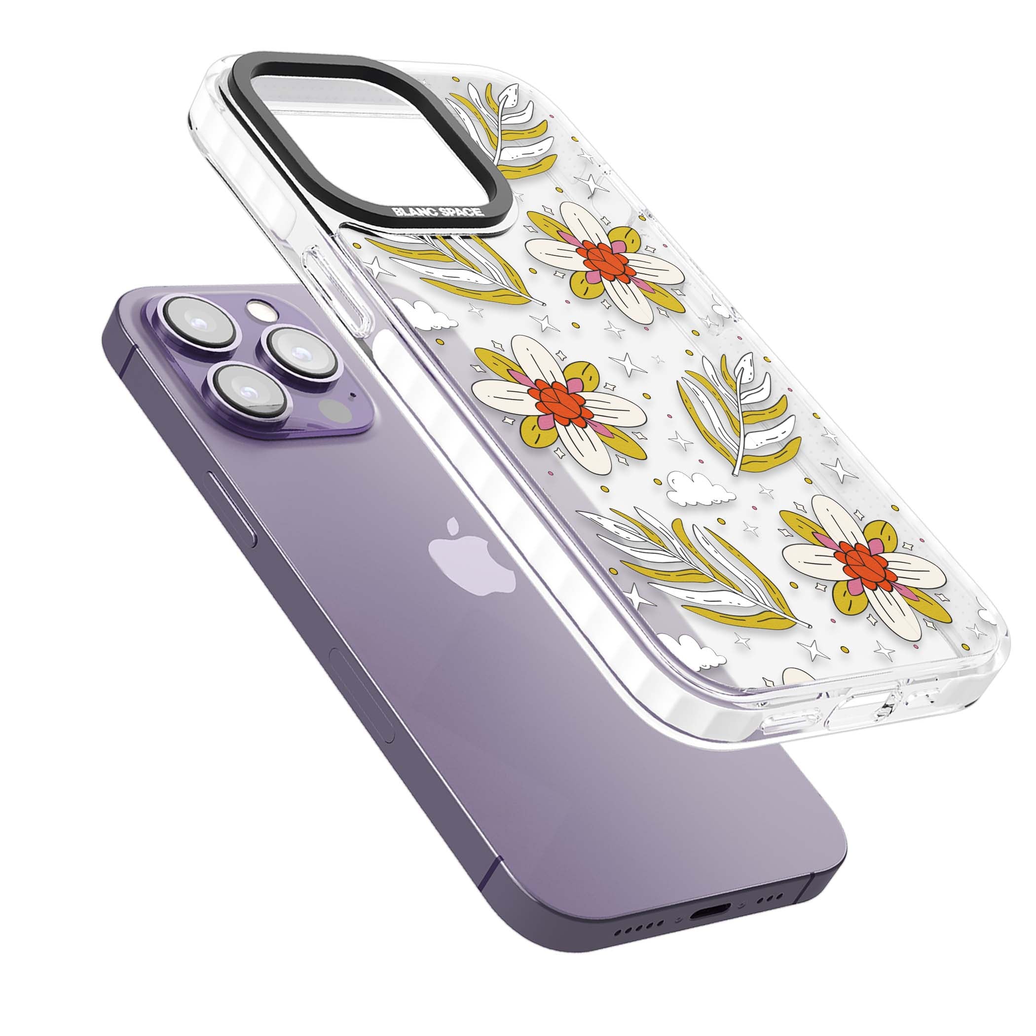 Elevate Your Phone'S Style With This Boho Celestial Sun & Eye Phone Case, Featuring A Mystical Blend Of Suns, All-Seeing Eyes, Butterflies, Stars, And