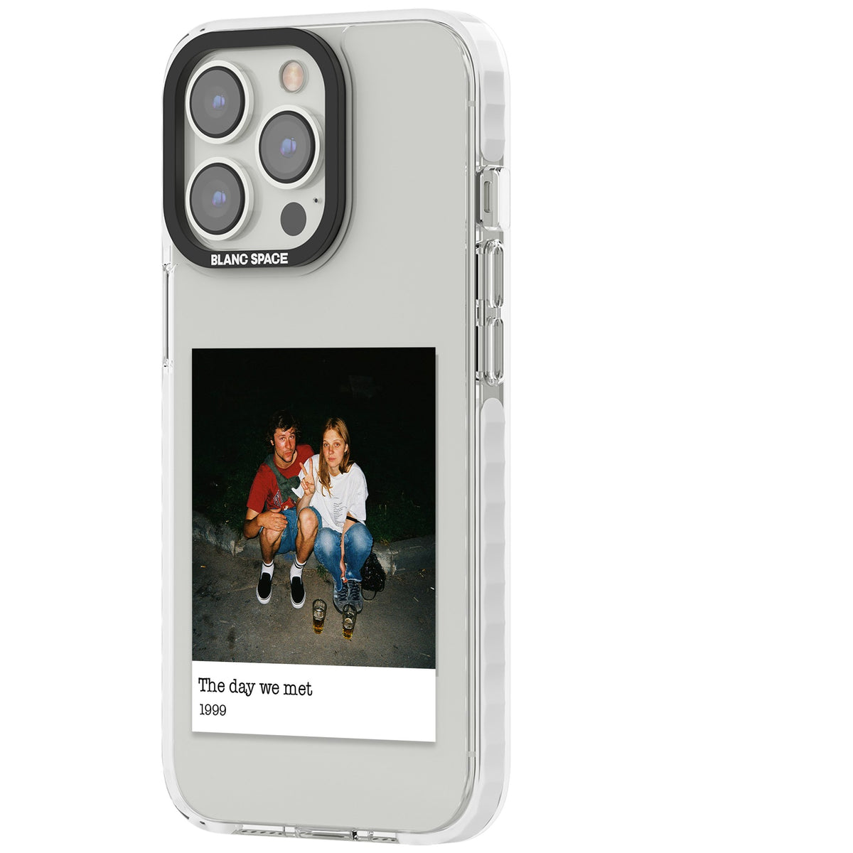 Personalised Photo Memory iPhone 13 Pro / iPhone 13 Pro Max / iPhone 14 Pro / iPhone 14 Pro Max / iPhone 15 Pro / iPhone 15 Pro Max Impact Clear Phone Case side