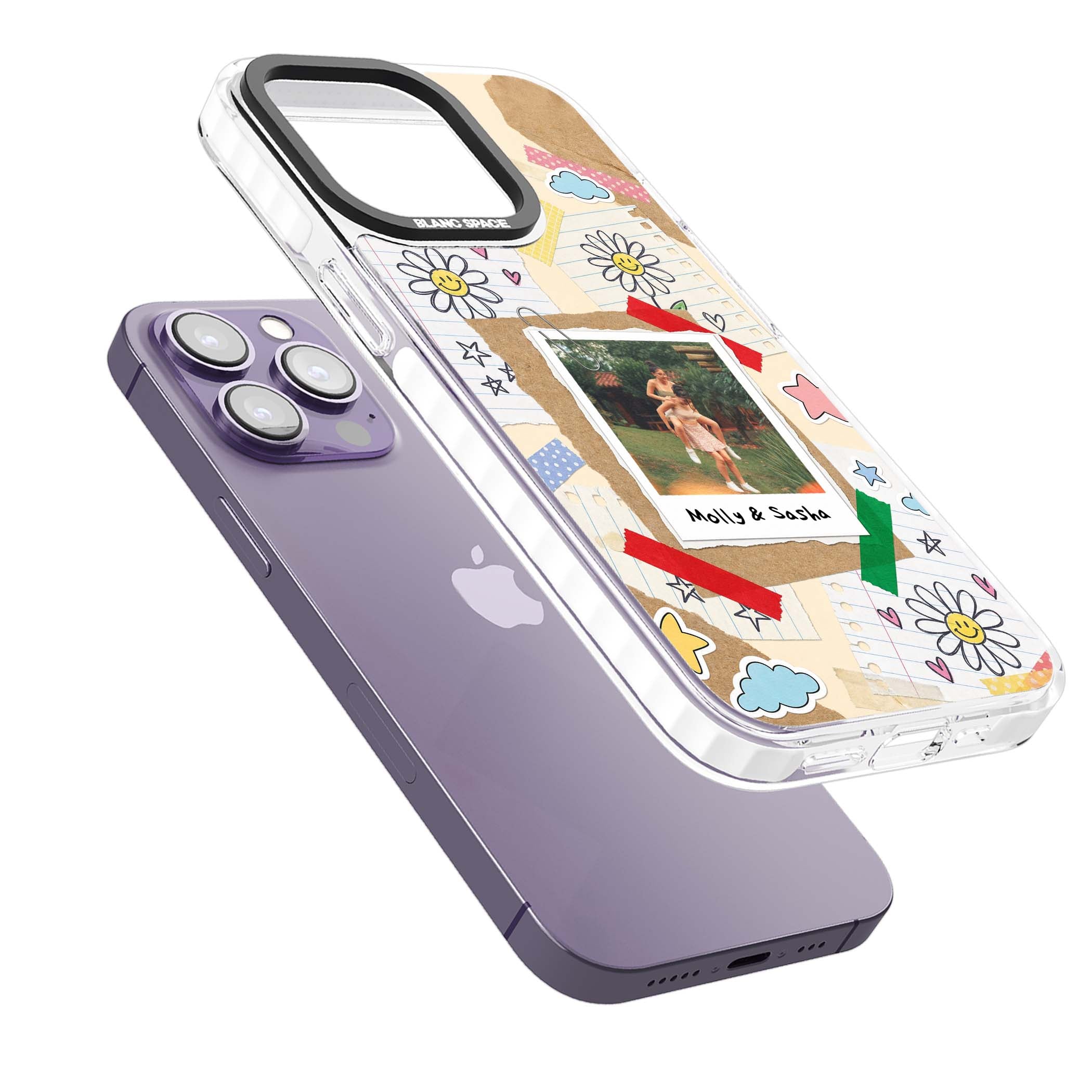 Scrapbook Photo coquette iPhone case | Clear Impact case for iPhone 13 Pro, iPhone 14 Pro, iPhone 15 Pro