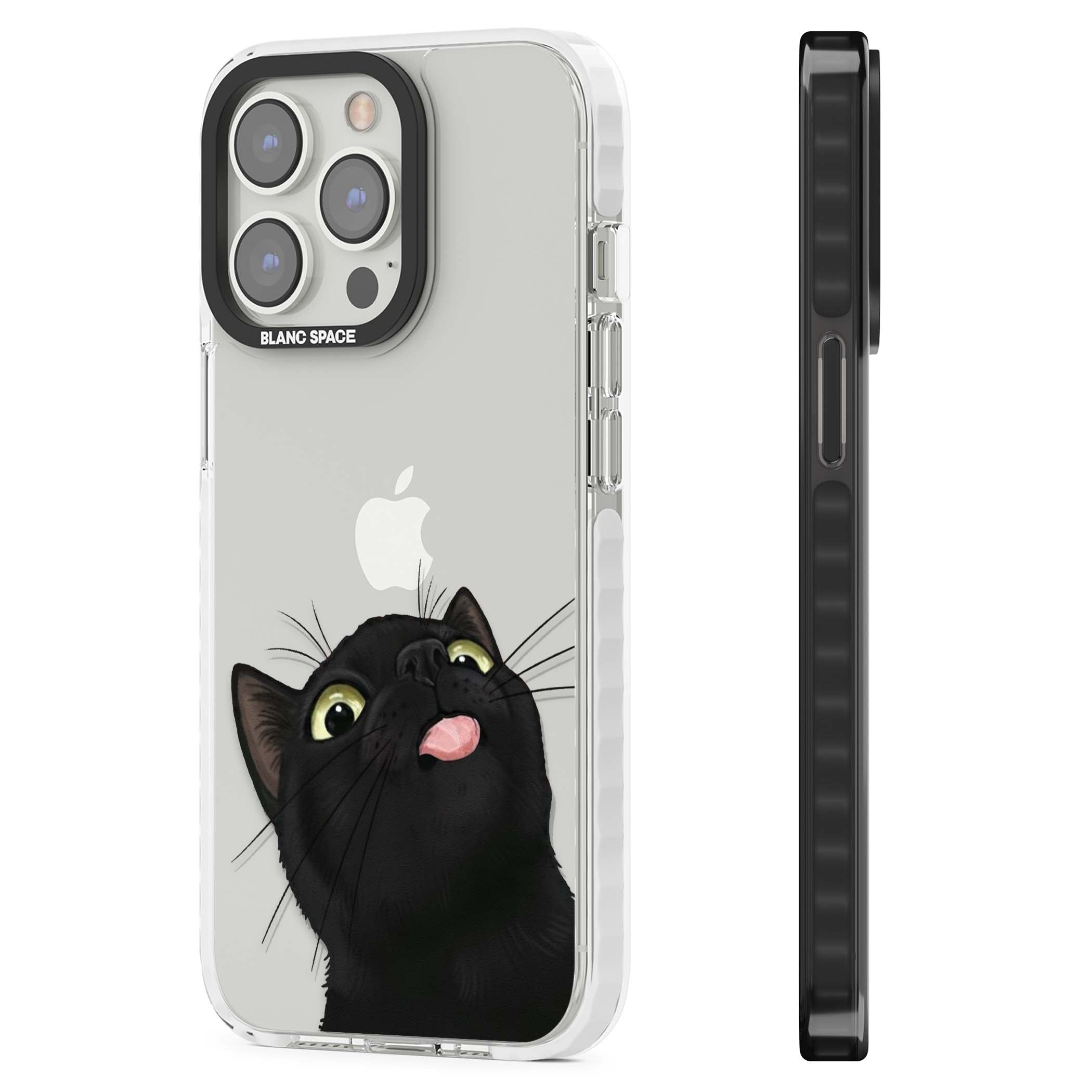 Black Cat Energy for her iPhone case | Clear Impact case for iPhone 13 Pro, iPhone 14 Pro, iPhone 15 Pro