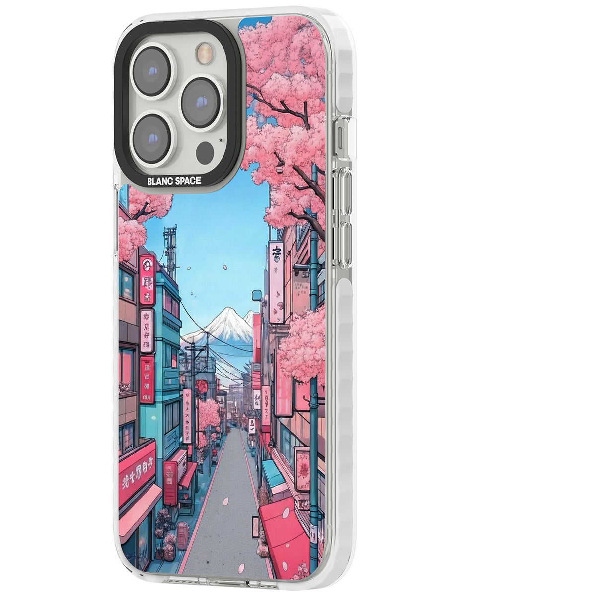 Sakura Lane iPhone 13 Pro / iPhone 13 Pro Max / iPhone 14 Pro / iPhone 14 Pro Max / iPhone 15 Pro / iPhone 15 Pro Max Impact Pro Clear Phone Case side