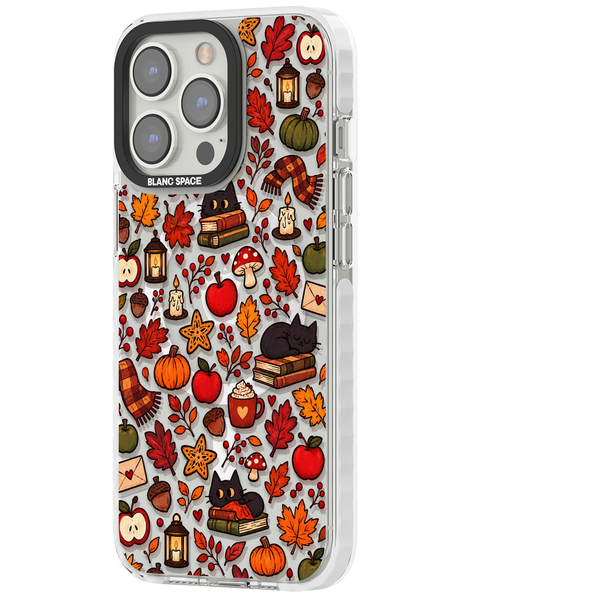 Autumn Mix iPhone 13 Pro / iPhone 13 Pro Max / iPhone 14 Pro / iPhone 14 Pro Max / iPhone 15 Pro / iPhone 15 Pro Max Impact Pro Clear Phone Case side