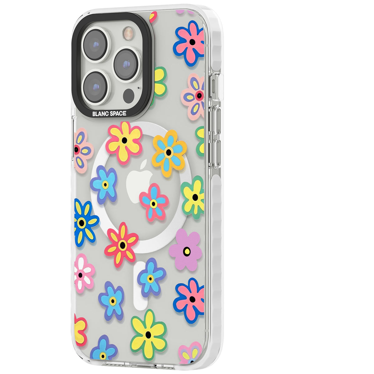 Bloom Pop iPhone 13 Pro / iPhone 13 Pro Max / iPhone 14 Pro / iPhone 14 Pro Max / iPhone 15 Pro / iPhone 15 Pro Max Impact Pro Clear Phone Case side