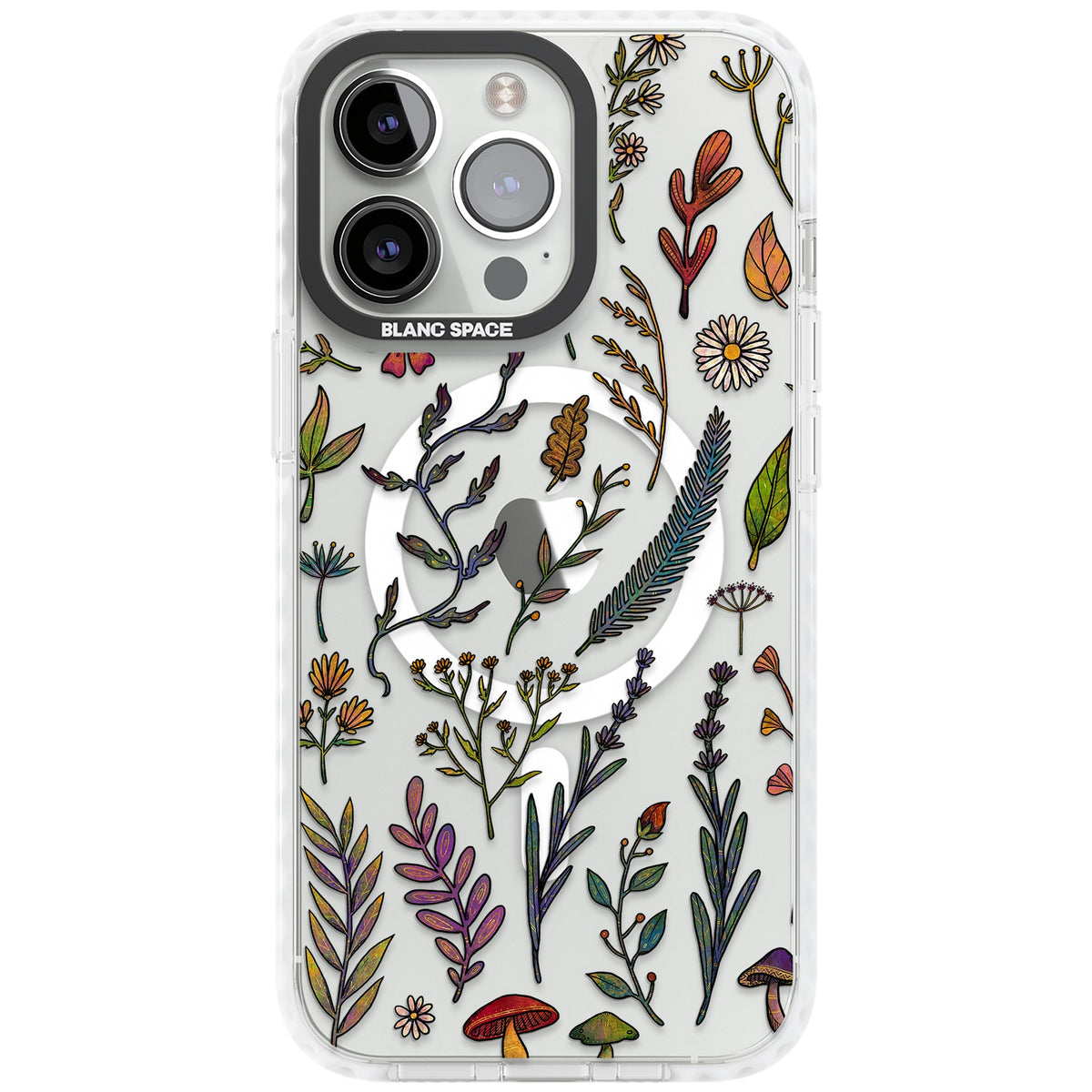 Autumn Wildflowers iPhone 13 Pro / iPhone 13 Pro Max / iPhone 14 Pro / iPhone 14 Pro Max / iPhone 15 Pro / iPhone 15 Pro Max Impact Pro Clear Phone Case front