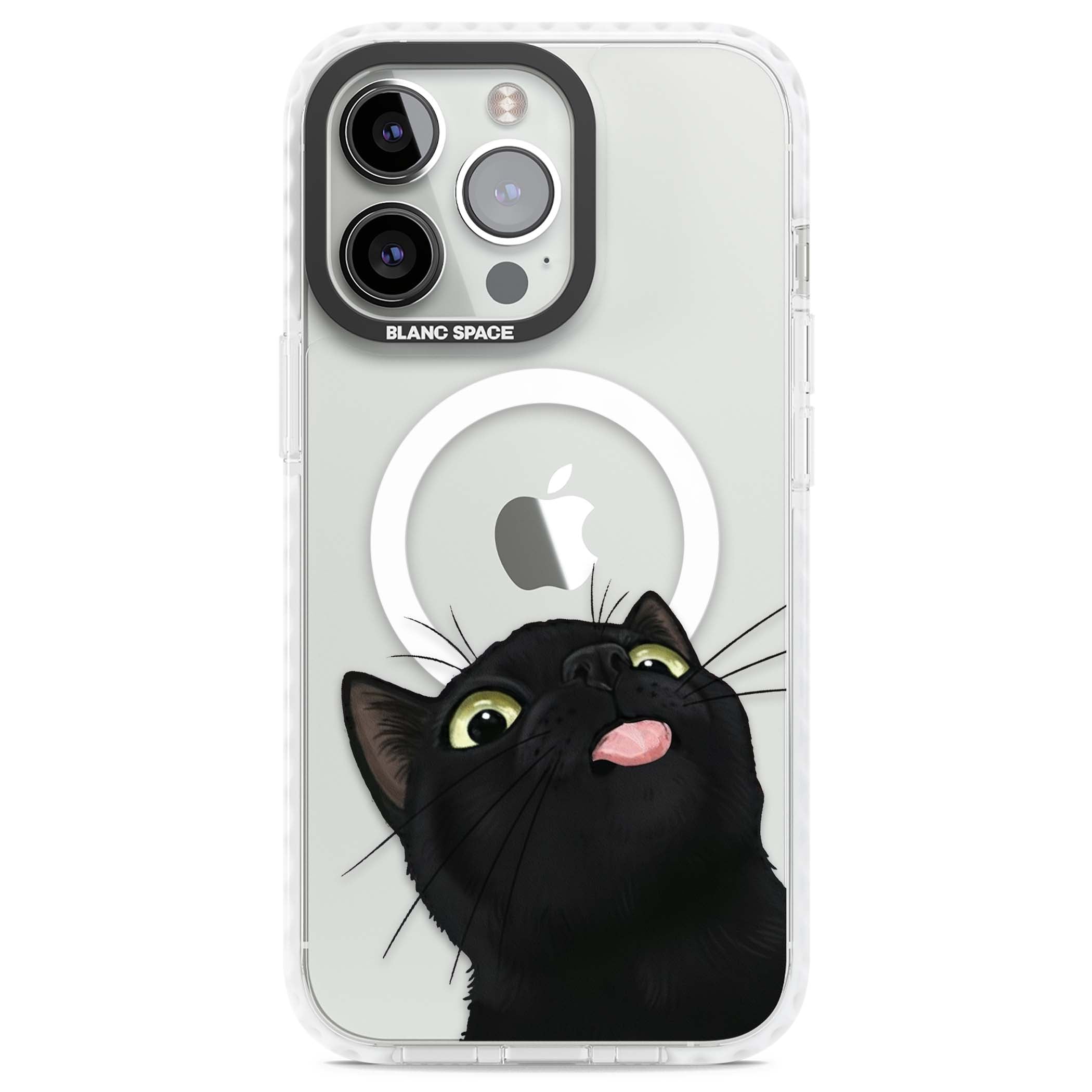 Black Cat Energy for her iPhone case | Impact Magsafe case for iPhone 13 Pro, iPhone 14 Pro, iPhone 15 Pro