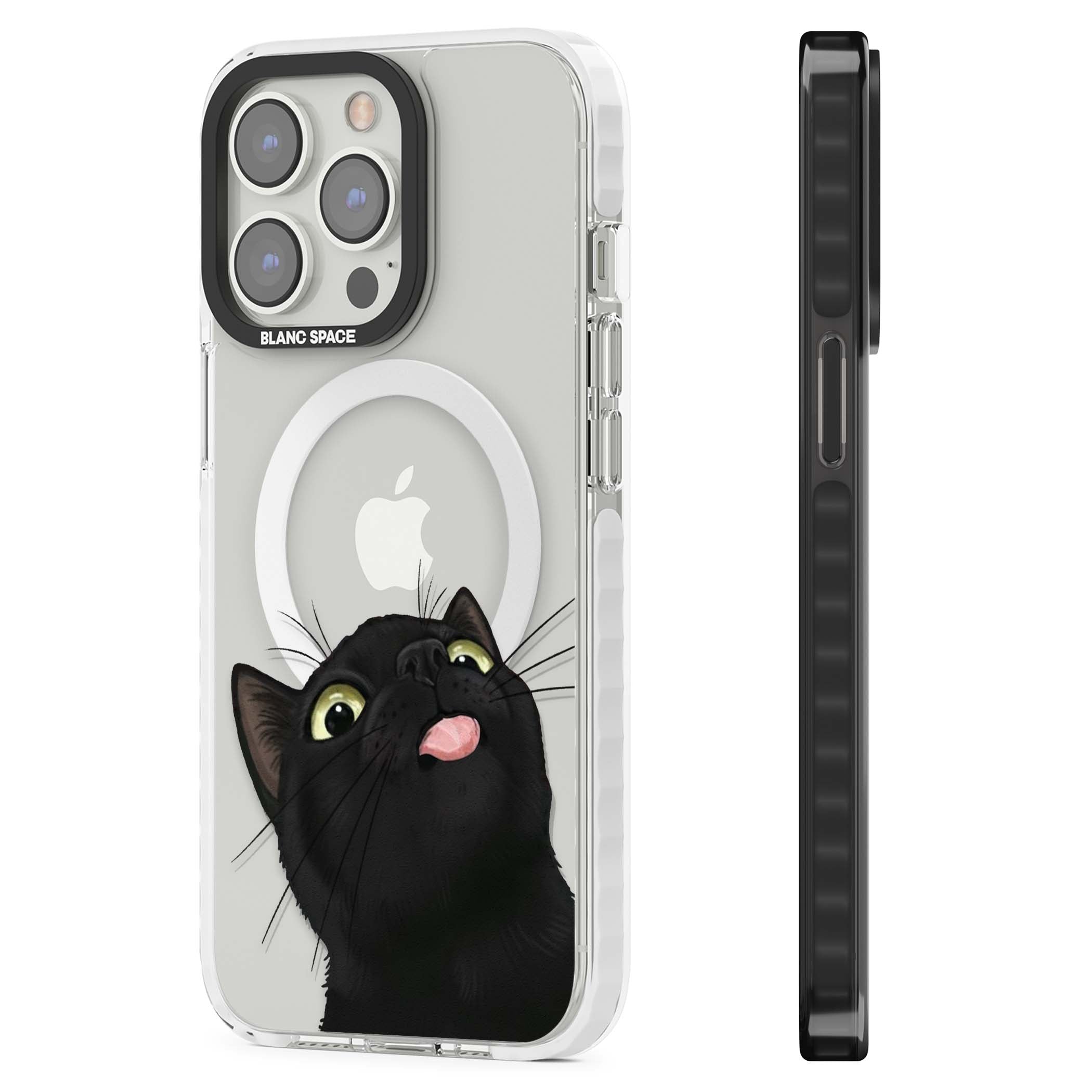 Black Cat Energy for her iPhone case | Impact Magsafe case for iPhone 13 Pro, iPhone 14 Pro, iPhone 15 Pro
