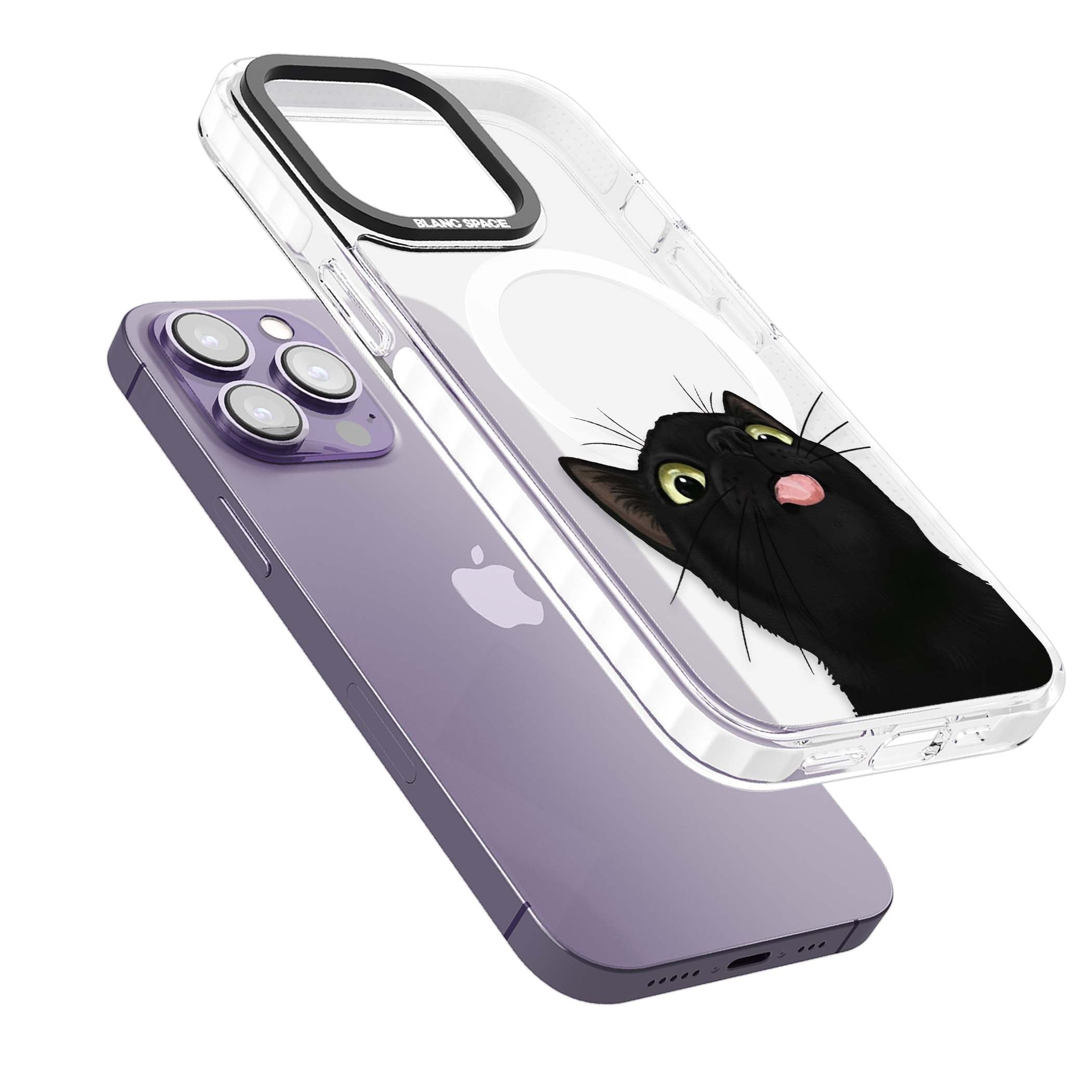 Black Cat Energy for her iPhone case | Impact Magsafe case for iPhone 13 Pro, iPhone 14 Pro, iPhone 15 Pro