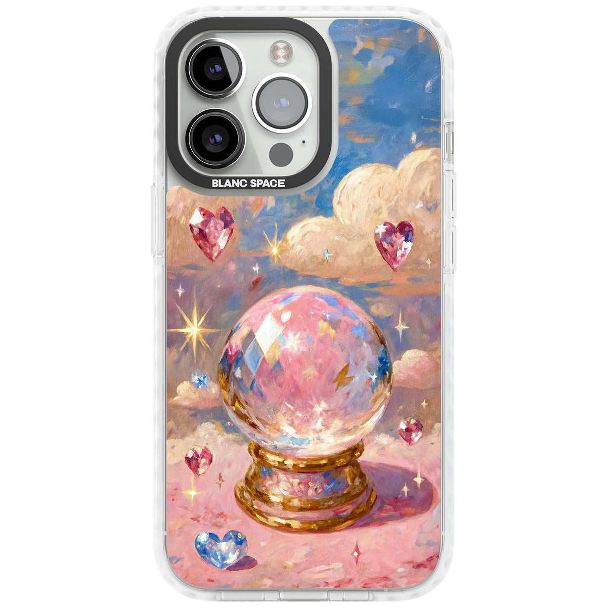 Crystal Ball iPhone 13 Pro / iPhone 13 Pro Max / iPhone 14 Pro / iPhone 14 Pro Max / iPhone 15 Pro / iPhone 15 Pro Max Impact Pro Clear Phone Case front