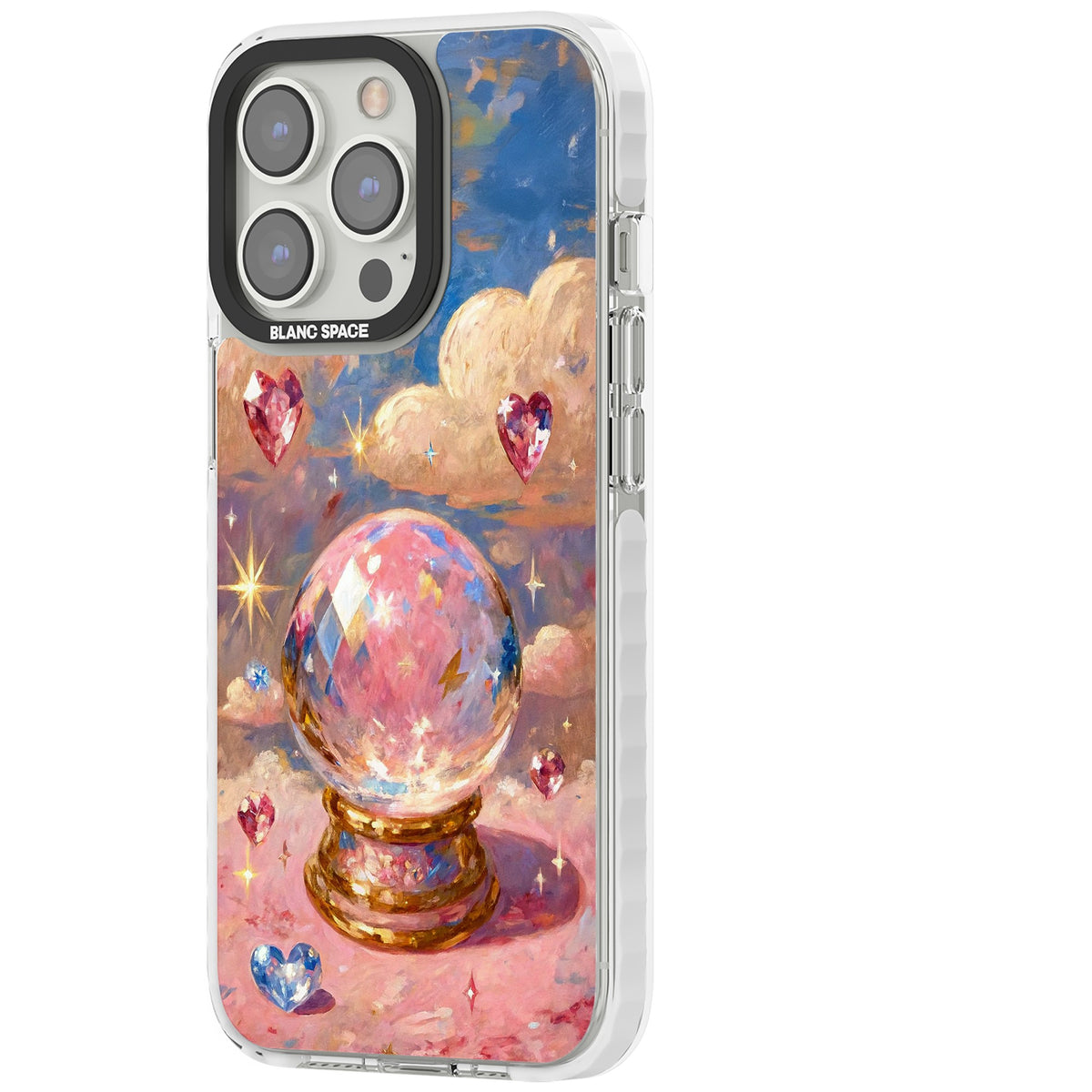 Crystal Ball iPhone 13 Pro / iPhone 13 Pro Max / iPhone 14 Pro / iPhone 14 Pro Max / iPhone 15 Pro / iPhone 15 Pro Max Impact Pro Clear Phone Case side