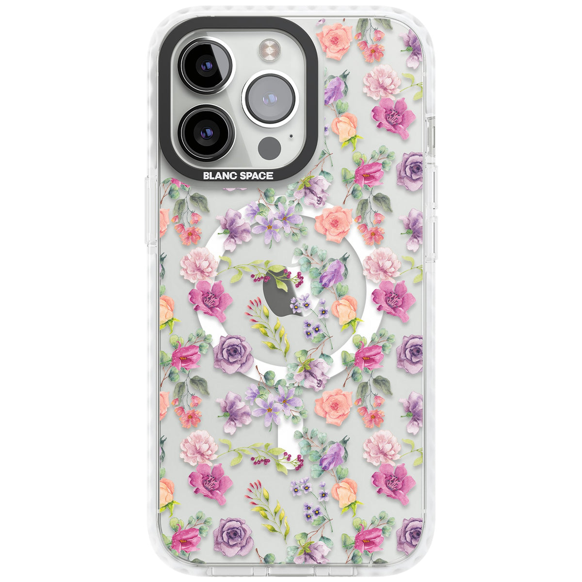 Sunday Flowers iPhone 13 Pro / iPhone 13 Pro Max / iPhone 14 Pro / iPhone 14 Pro Max / iPhone 15 Pro / iPhone 15 Pro Max Impact Pro Clear Phone Case front