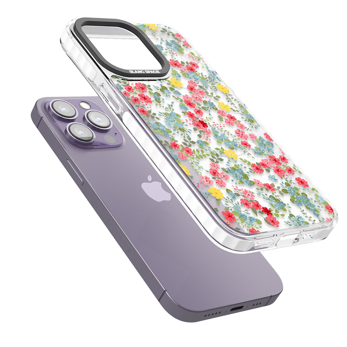 Sanremo Meadow iPhone 13 Pro / iPhone 13 Pro Max / iPhone 14 Pro / iPhone 14 Pro Max / iPhone 15 Pro / iPhone 15 Pro Max Impact Pro Clear Phone Case angled