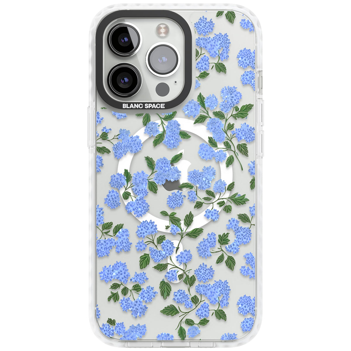 Hydrangea Dreams iPhone 13 Pro / iPhone 13 Pro Max / iPhone 14 Pro / iPhone 14 Pro Max / iPhone 15 Pro / iPhone 15 Pro Max Impact Pro Clear Phone Case front