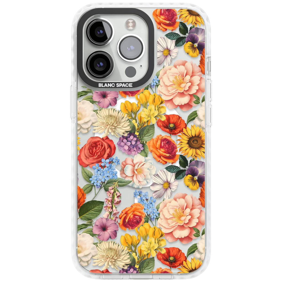 Bloom Basket iPhone 13 Pro / iPhone 13 Pro Max / iPhone 14 Pro / iPhone 14 Pro Max / iPhone 15 Pro / iPhone 15 Pro Max Impact Pro Clear Phone Case front