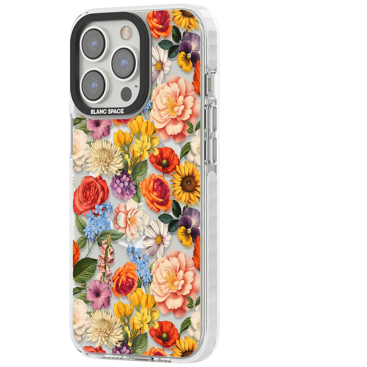 Bloom Basket iPhone 13 Pro / iPhone 13 Pro Max / iPhone 14 Pro / iPhone 14 Pro Max / iPhone 15 Pro / iPhone 15 Pro Max Impact Pro Clear Phone Case side