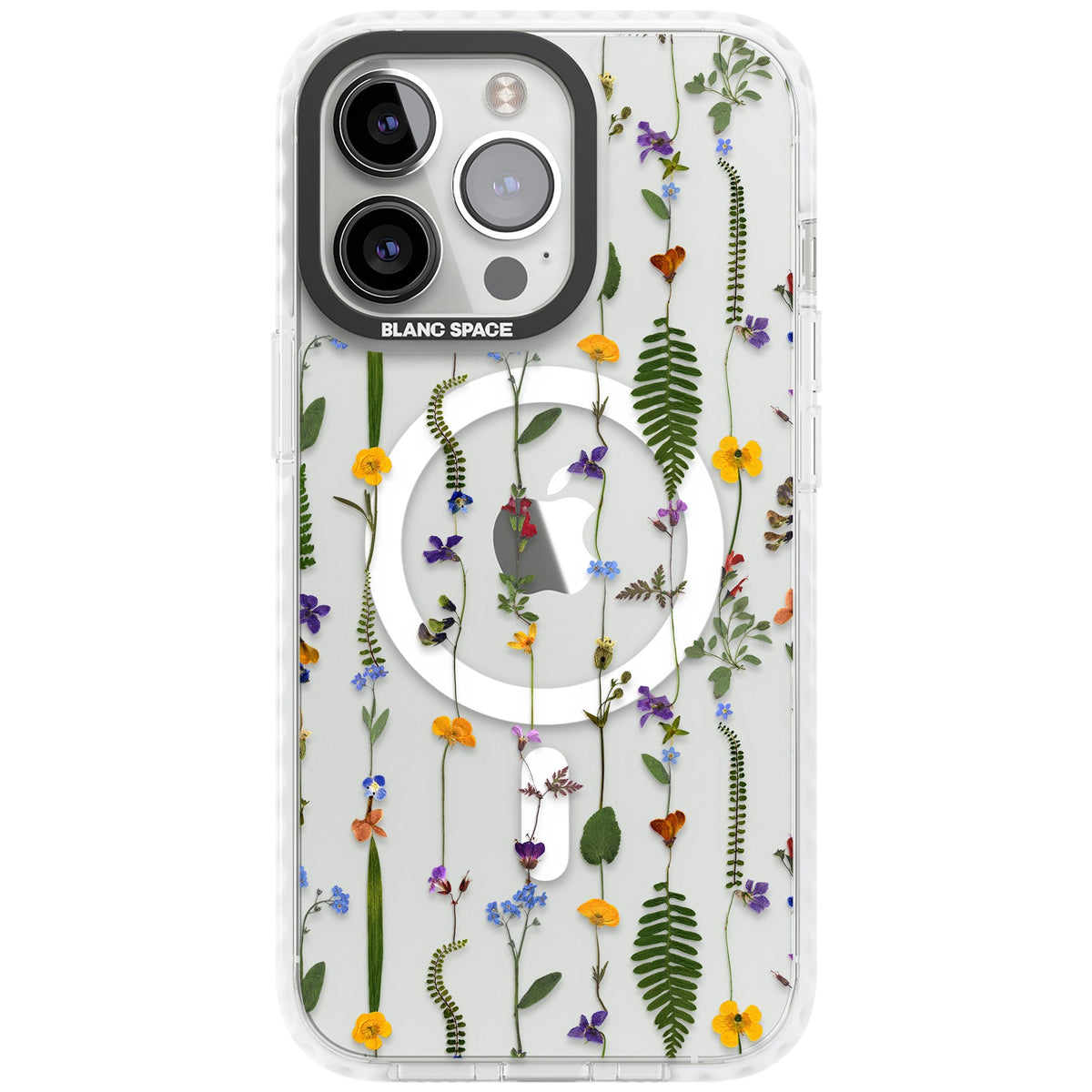 Wildflower Chain iPhone 13 Pro / iPhone 13 Pro Max / iPhone 14 Pro / iPhone 14 Pro Max / iPhone 15 Pro / iPhone 15 Pro Max Impact Pro Clear Phone Case front