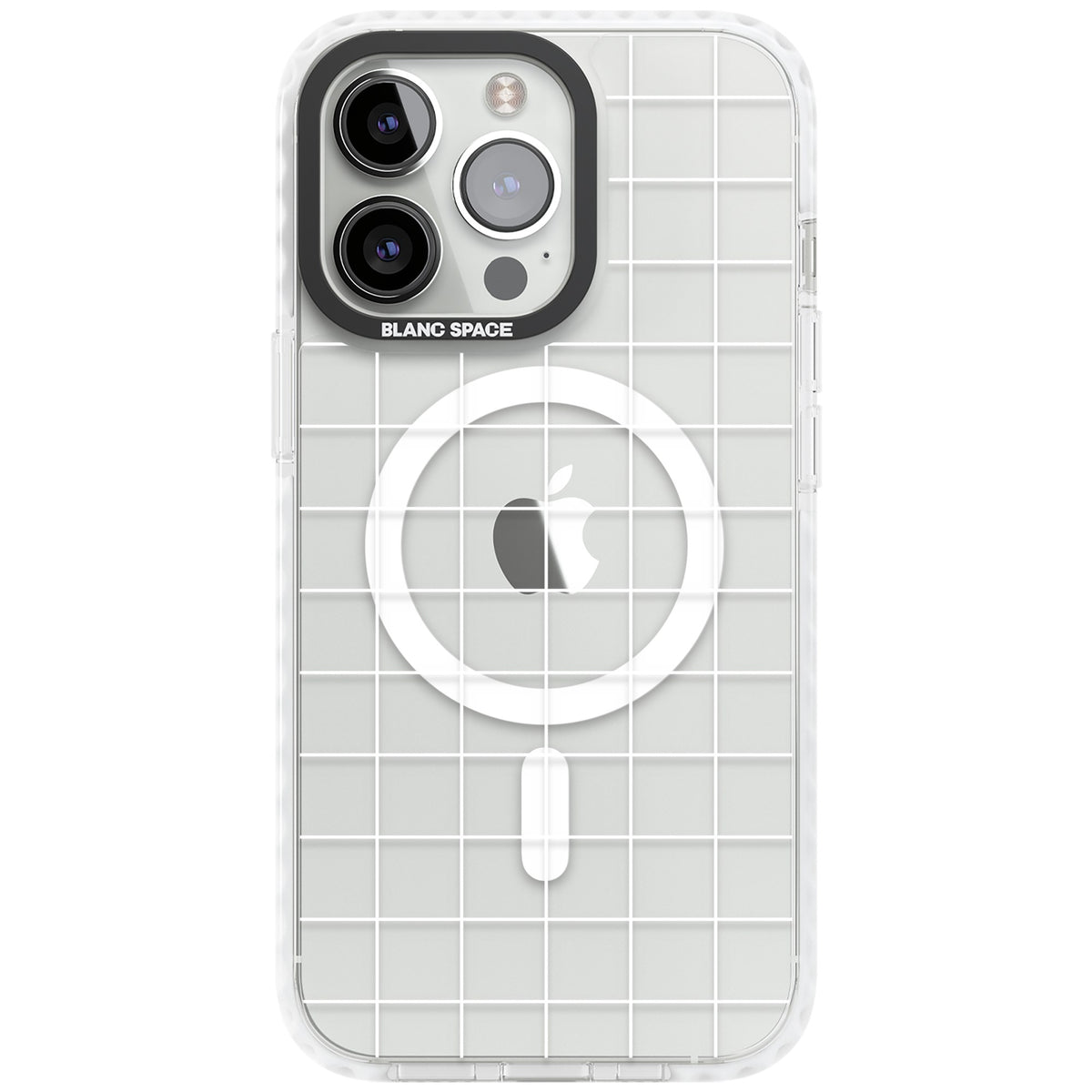 Polar Grid iPhone 13 Pro / iPhone 13 Pro Max / iPhone 14 Pro / iPhone 14 Pro Max / iPhone 15 Pro / iPhone 15 Pro Max Impact Pro Clear Phone Case front