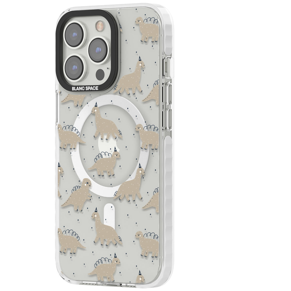 Fossil Friends iPhone 13 Pro / iPhone 13 Pro Max / iPhone 14 Pro / iPhone 14 Pro Max / iPhone 15 Pro / iPhone 15 Pro Max Impact Pro Clear Phone Case side