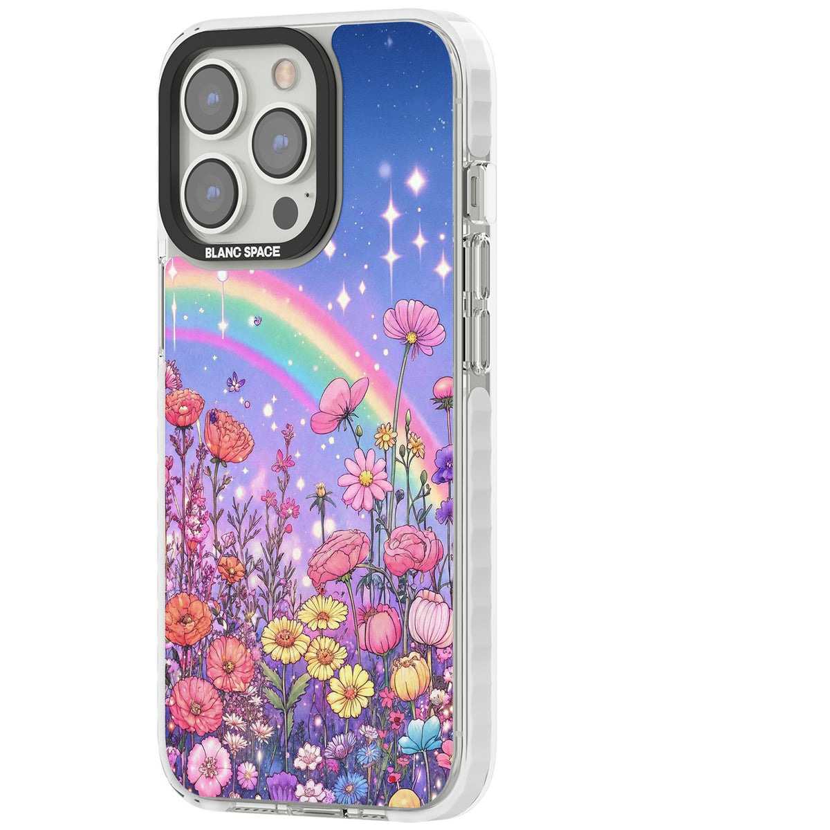 Magical Meadow iPhone 13 Pro / iPhone 13 Pro Max / iPhone 14 Pro / iPhone 14 Pro Max / iPhone 15 Pro / iPhone 15 Pro Max Impact Pro Clear Phone Case side