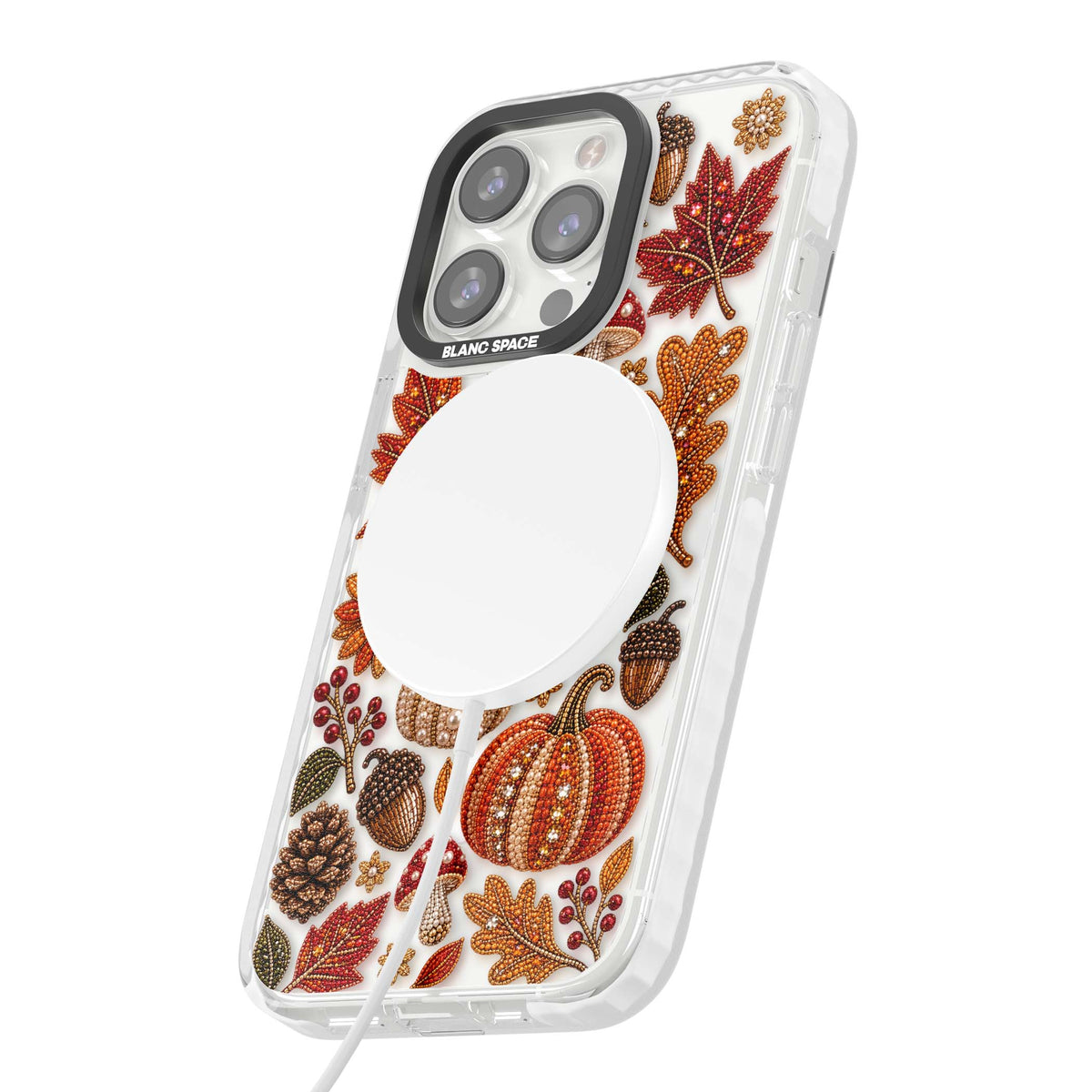 Beaded Autumn iPhone case | Impact Magsafe case for iPhone 13 Pro, iPhone 14 Pro, iPhone 15 Pro