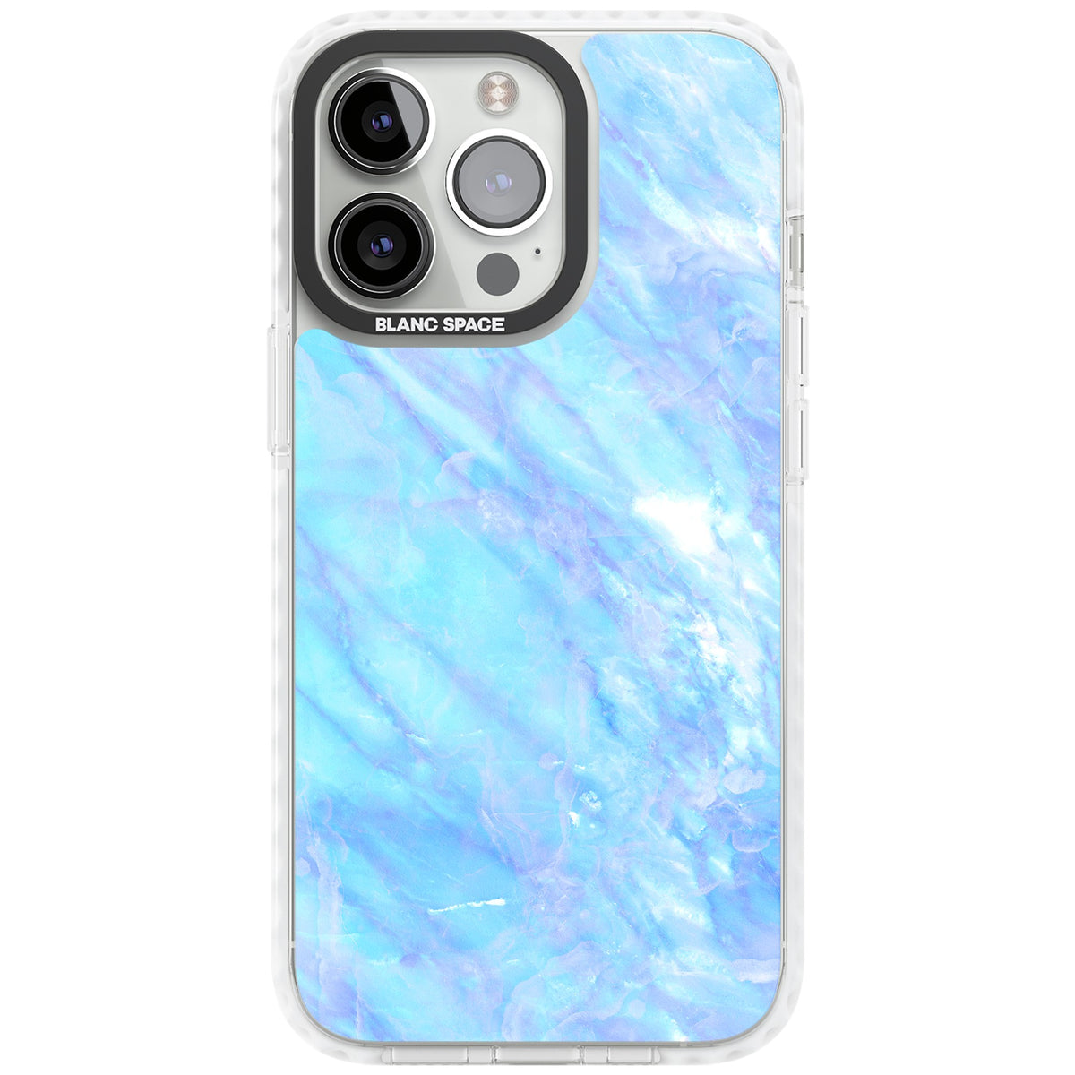 Iridescent Marble iPhone 13 Pro / iPhone 13 Pro Max / iPhone 14 Pro / iPhone 14 Pro Max / iPhone 15 Pro / iPhone 15 Pro Max Impact Pro Clear Phone Case front