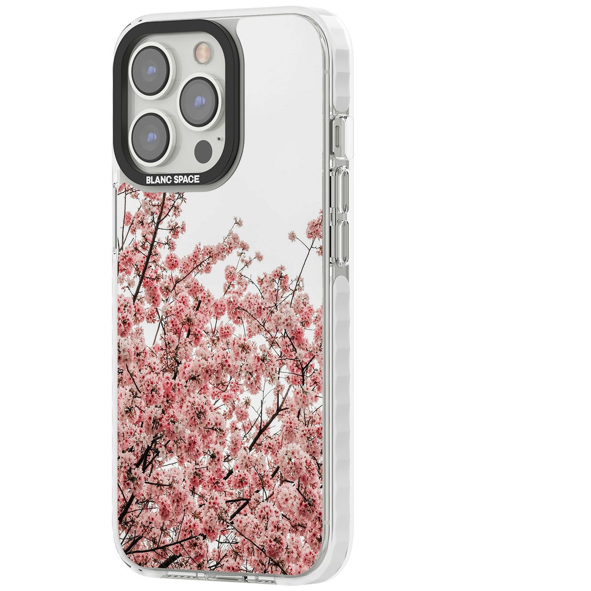 Cherry Blossom Bloom iPhone 13 Pro / iPhone 13 Pro Max / iPhone 14 Pro / iPhone 14 Pro Max / iPhone 15 Pro / iPhone 15 Pro Max Impact Pro Clear Phone Case side