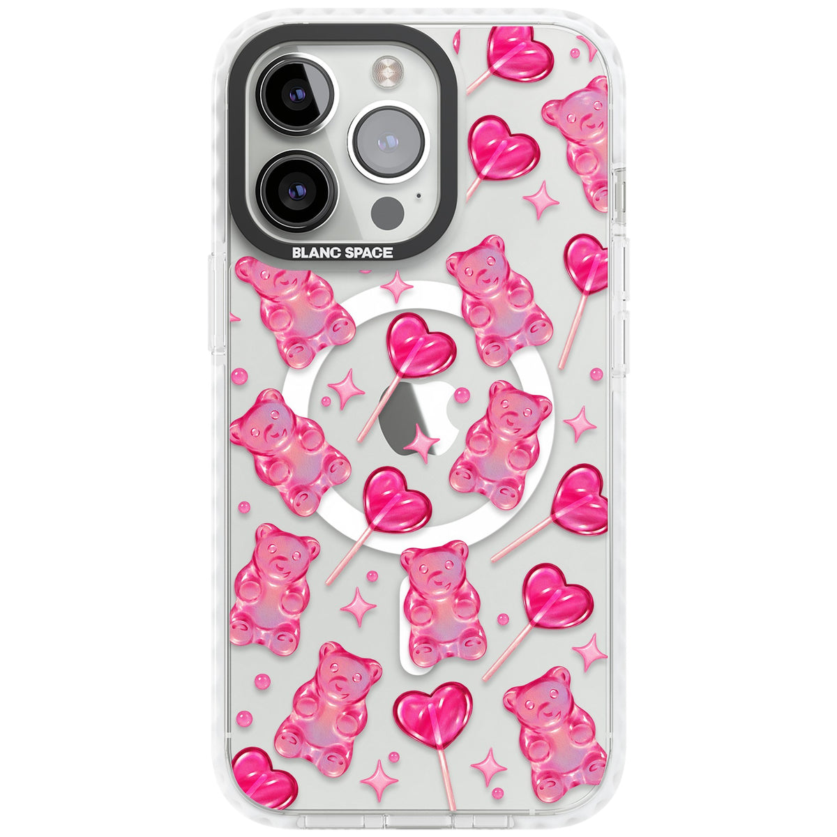 Pink Sugar iPhone 13 Pro / iPhone 13 Pro Max / iPhone 14 Pro / iPhone 14 Pro Max / iPhone 15 Pro / iPhone 15 Pro Max Impact Pro Clear Phone Case front