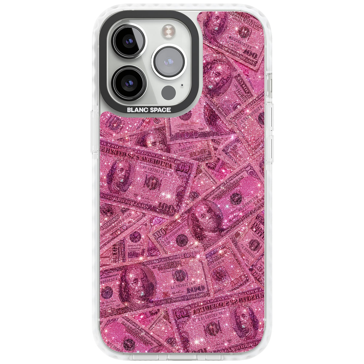 Glamorous iPhone 13 Pro / iPhone 13 Pro Max / iPhone 14 Pro / iPhone 14 Pro Max / iPhone 15 Pro / iPhone 15 Pro Max Impact Pro Clear Phone Case front
