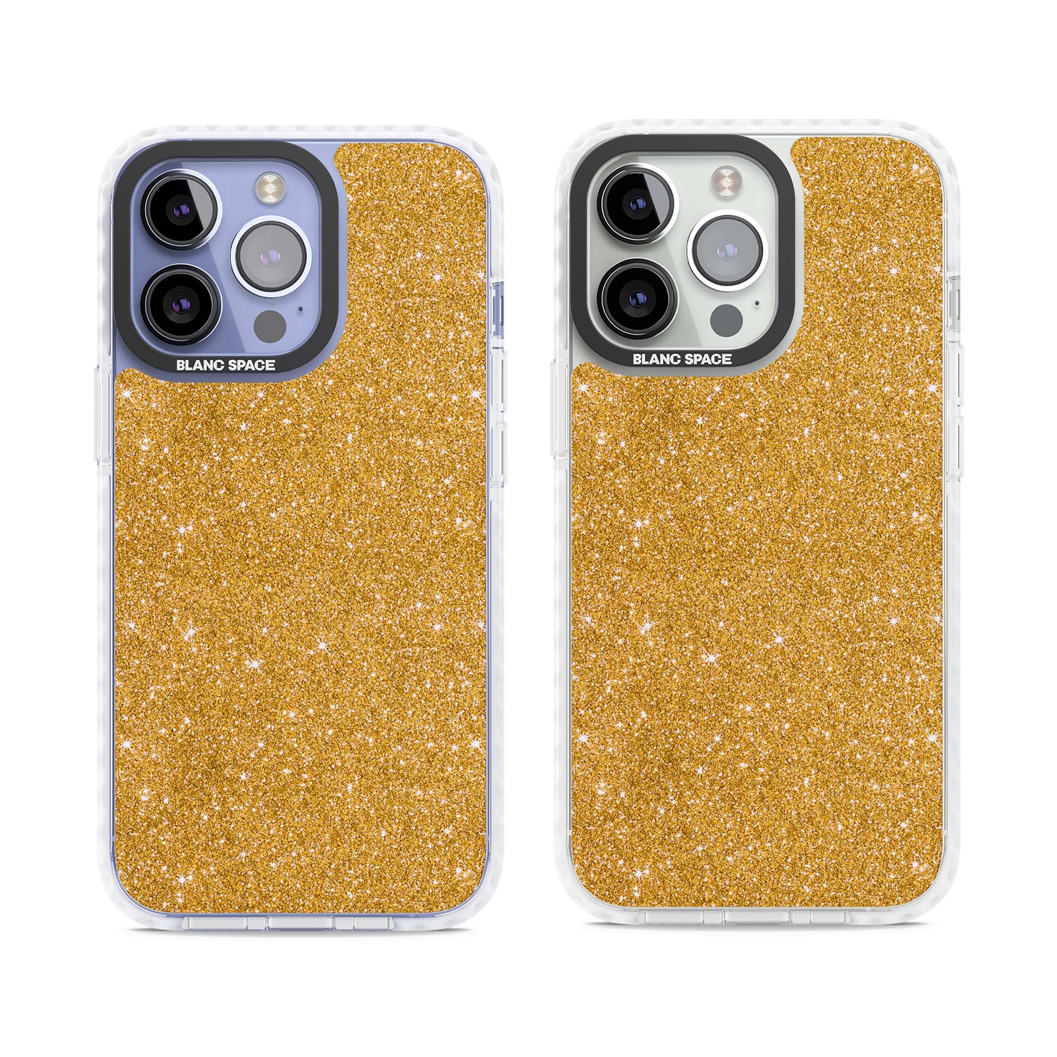 Gold Glitter gold glitter iPhone case featuring a shimmering sparkle wallpaper design in luxury gold | Impact Magsafe case for iPhone 13 Pro, iPhone 14 Pro, iPhone 15 Pro