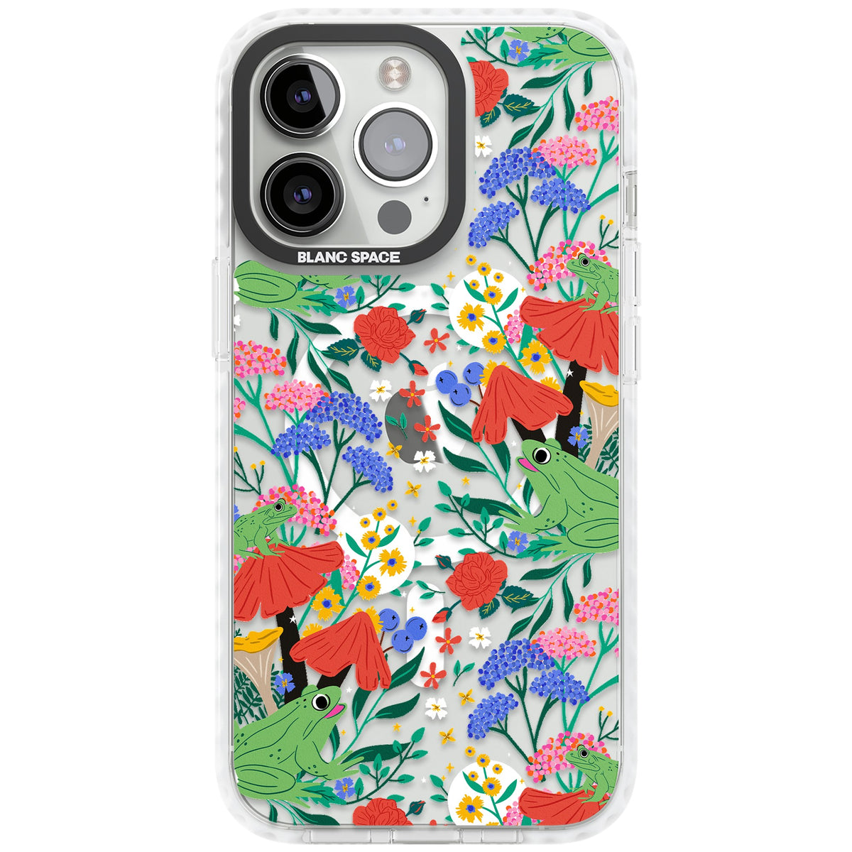 Tropical iPhone 13 Pro / iPhone 13 Pro Max / iPhone 14 Pro / iPhone 14 Pro Max / iPhone 15 Pro / iPhone 15 Pro Max Impact Pro Clear Phone Case front