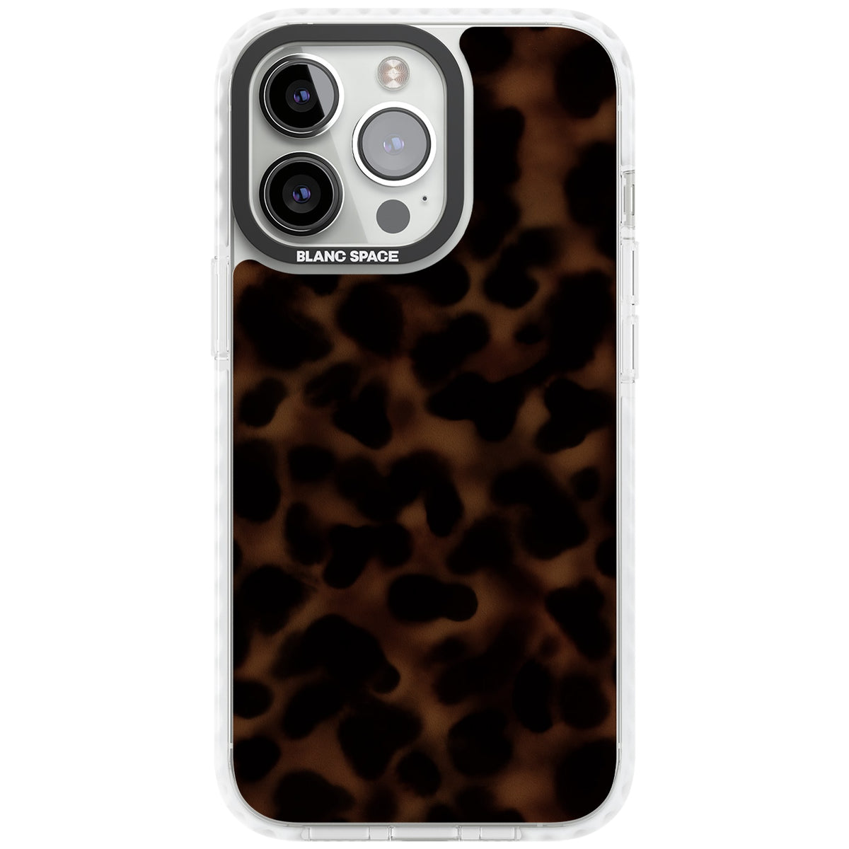 Dark Tortoise Shell old money iPhone case featuring a dark tortoiseshell pattern with amber and black animal print tones iPhone 12 Pro Max / iPhone 13 Pro / iPhone 13 Pro Max / iPhone 14 Pro / iPhone 14 Pro Max / iPhone 15 Pro / iPhone 15 Pro Max Impact Clear Phone Case front