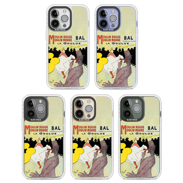 Moulin Rouge Poster Clear Impact Phone Case for iPhone 13 Pro, iPhone 14 Pro, iPhone 15 Pro