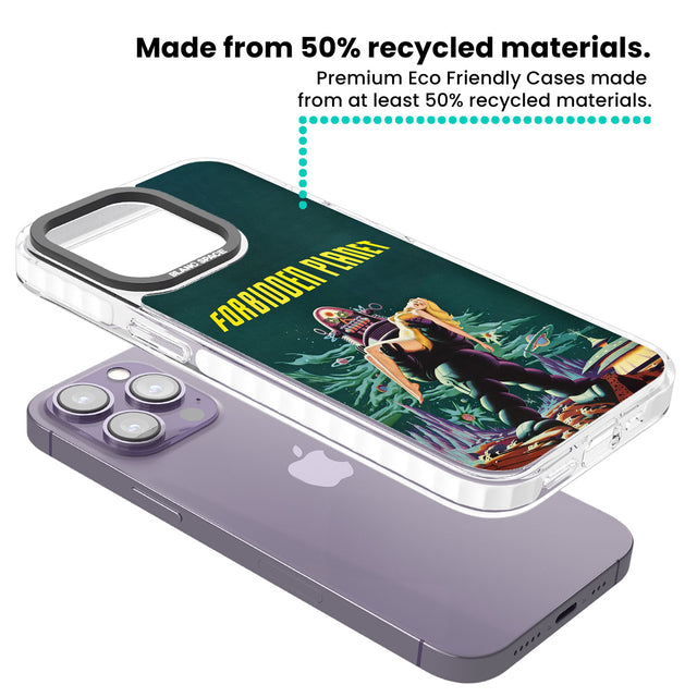 Forbidden Planet Poster Clear Impact Phone Case for iPhone 13 Pro, iPhone 14 Pro, iPhone 15 Pro