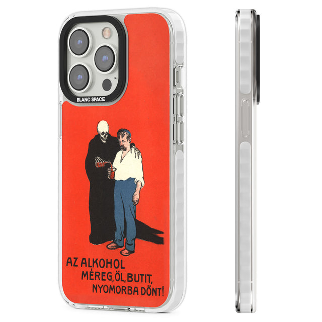 Az Alkohol Poster Clear Impact Phone Case for iPhone 13 Pro, iPhone 14 Pro, iPhone 15 Pro
