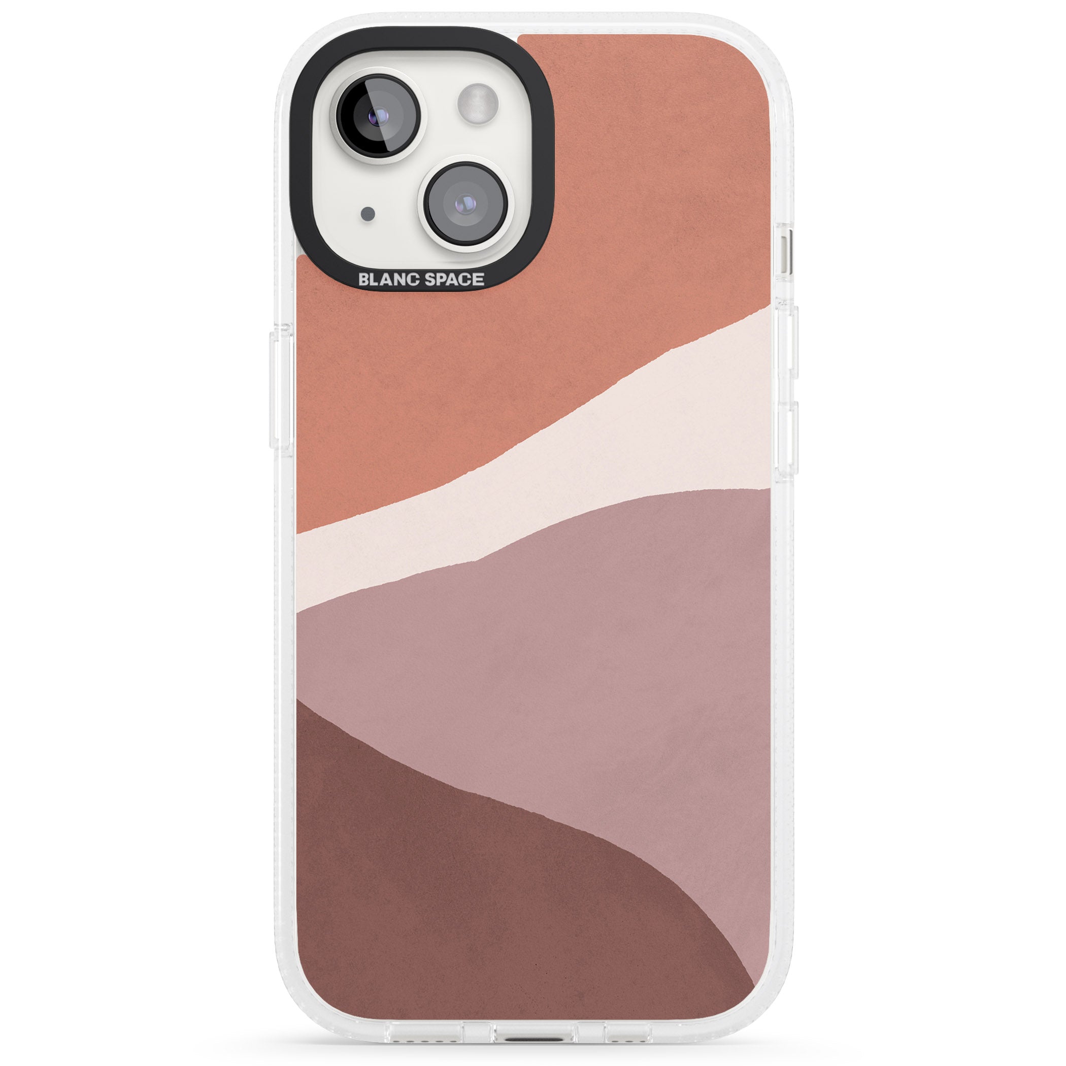 Lush Abstract Watercolour Design #2 iPhone 15 / 14 / 13 Clear Case Impact Air - Blanc Space