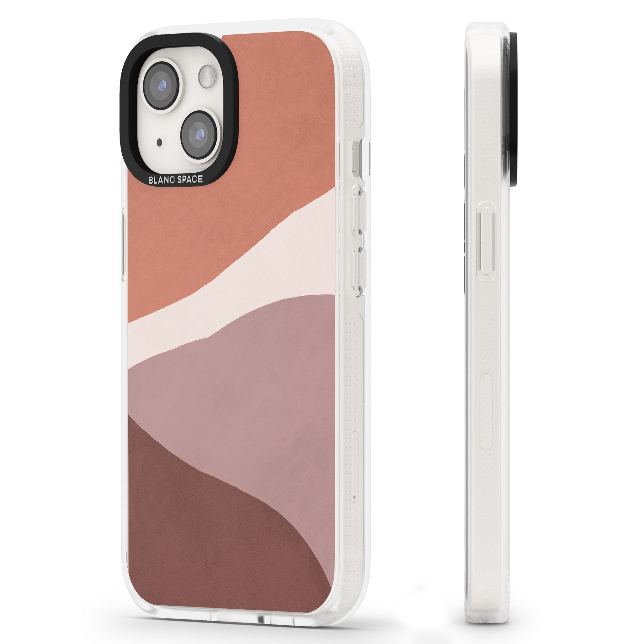 Lush Abstract Watercolour Design #2 iPhone 15 / 14 / 13 Clear Case Impact Air - Blanc Space