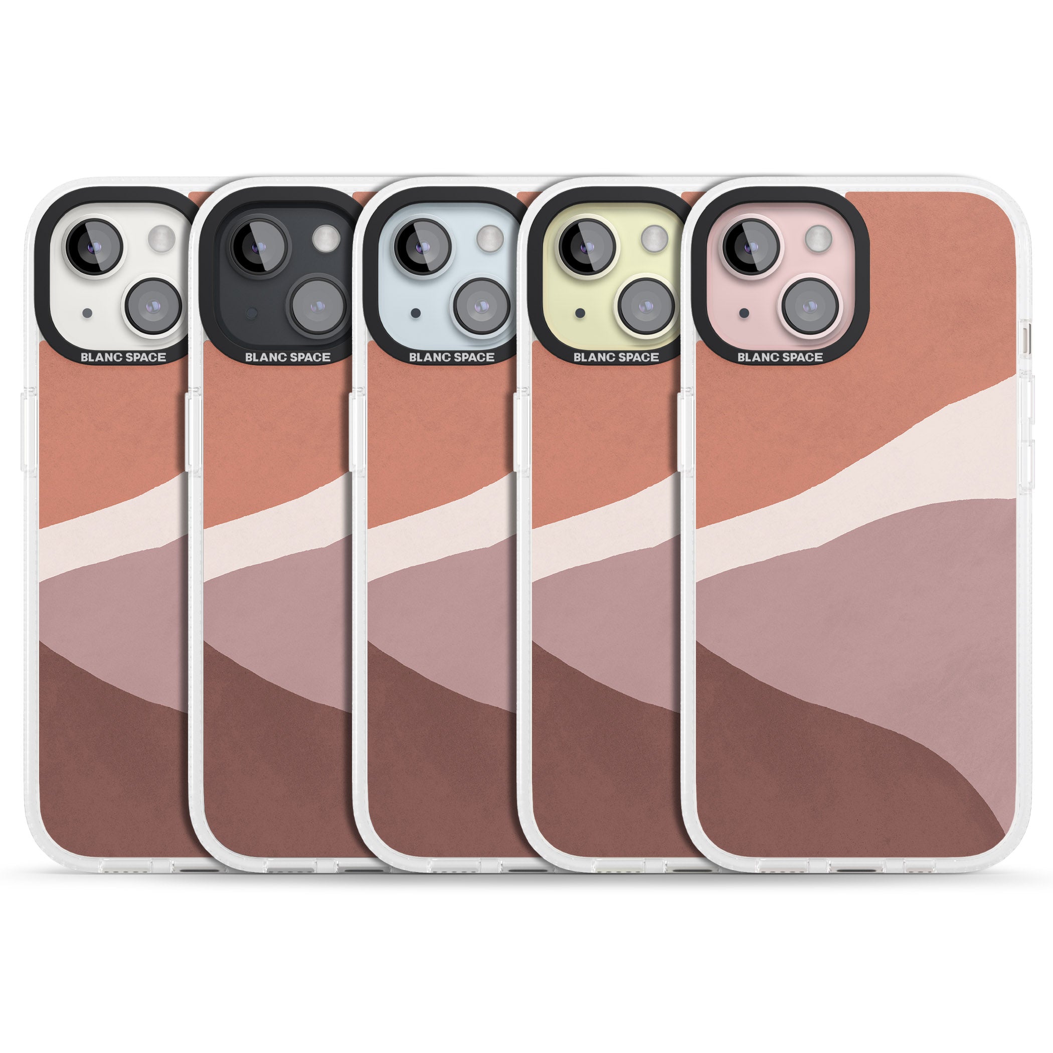 Lush Abstract Watercolour Design #2 iPhone 15 / 14 / 13 Clear Case Impact Air - Blanc Space