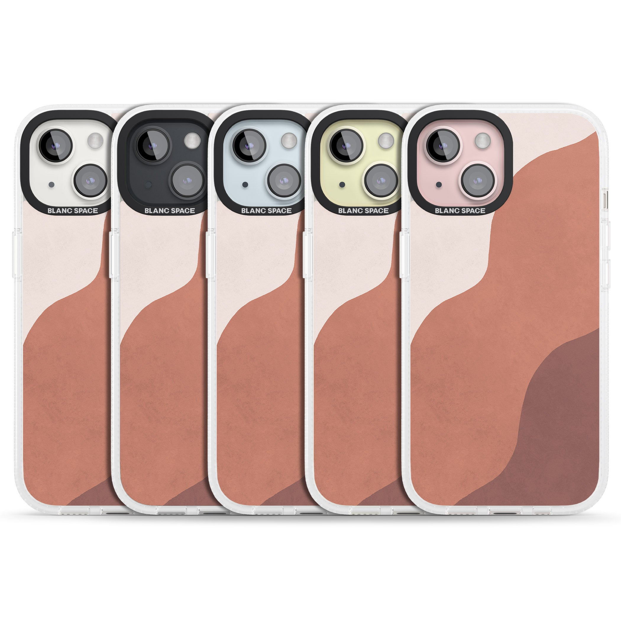 Lush Abstract Watercolour Design #3 iPhone 15 / 14 / 13 Clear Case Impact Air - Blanc Space