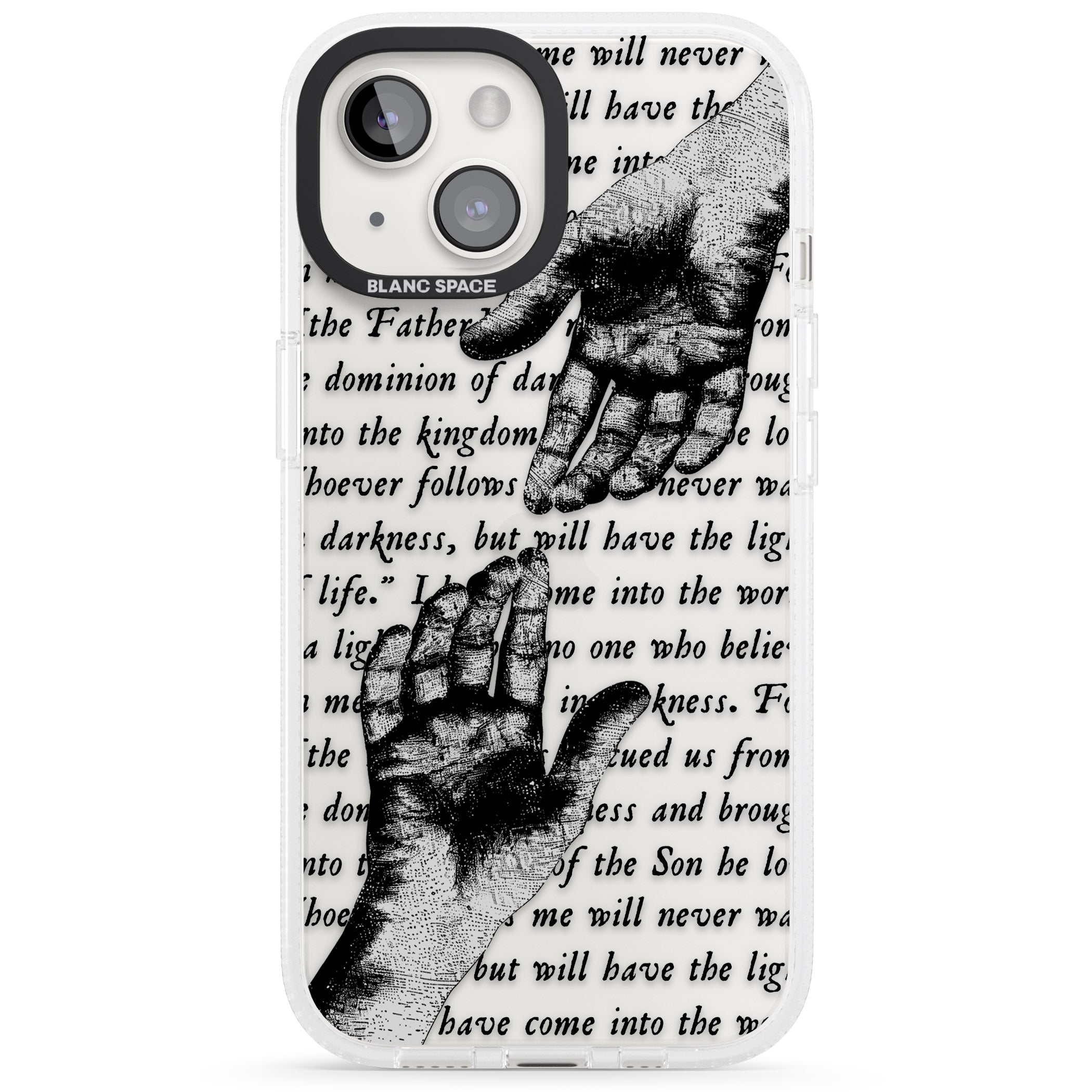 In Touch iPhone 15 / 14 / 13 Clear Case Impact Air - Blanc Space