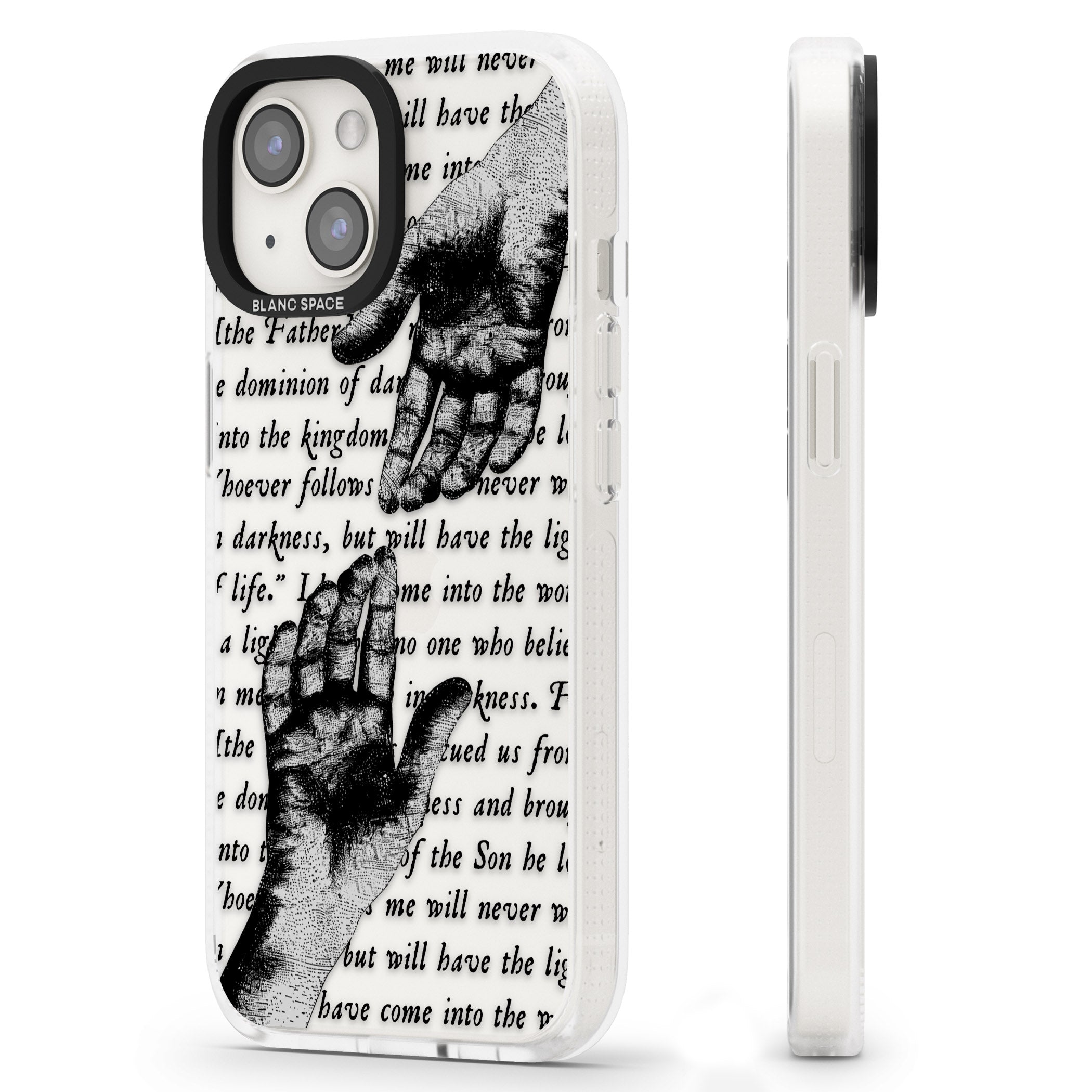 In Touch iPhone 15 / 14 / 13 Clear Case Impact Air - Blanc Space