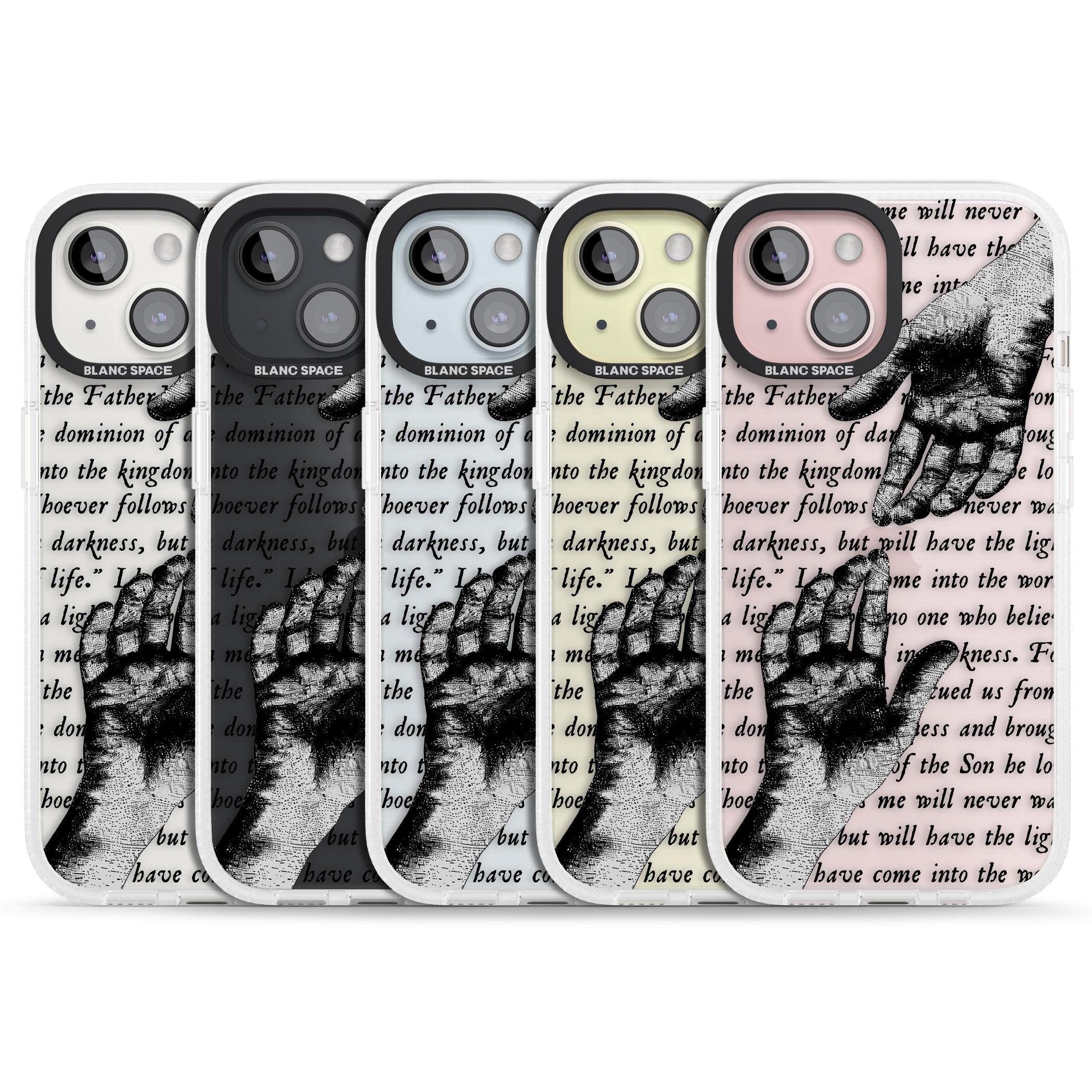 In Touch iPhone 15 / 14 / 13 Clear Case Impact Air - Blanc Space