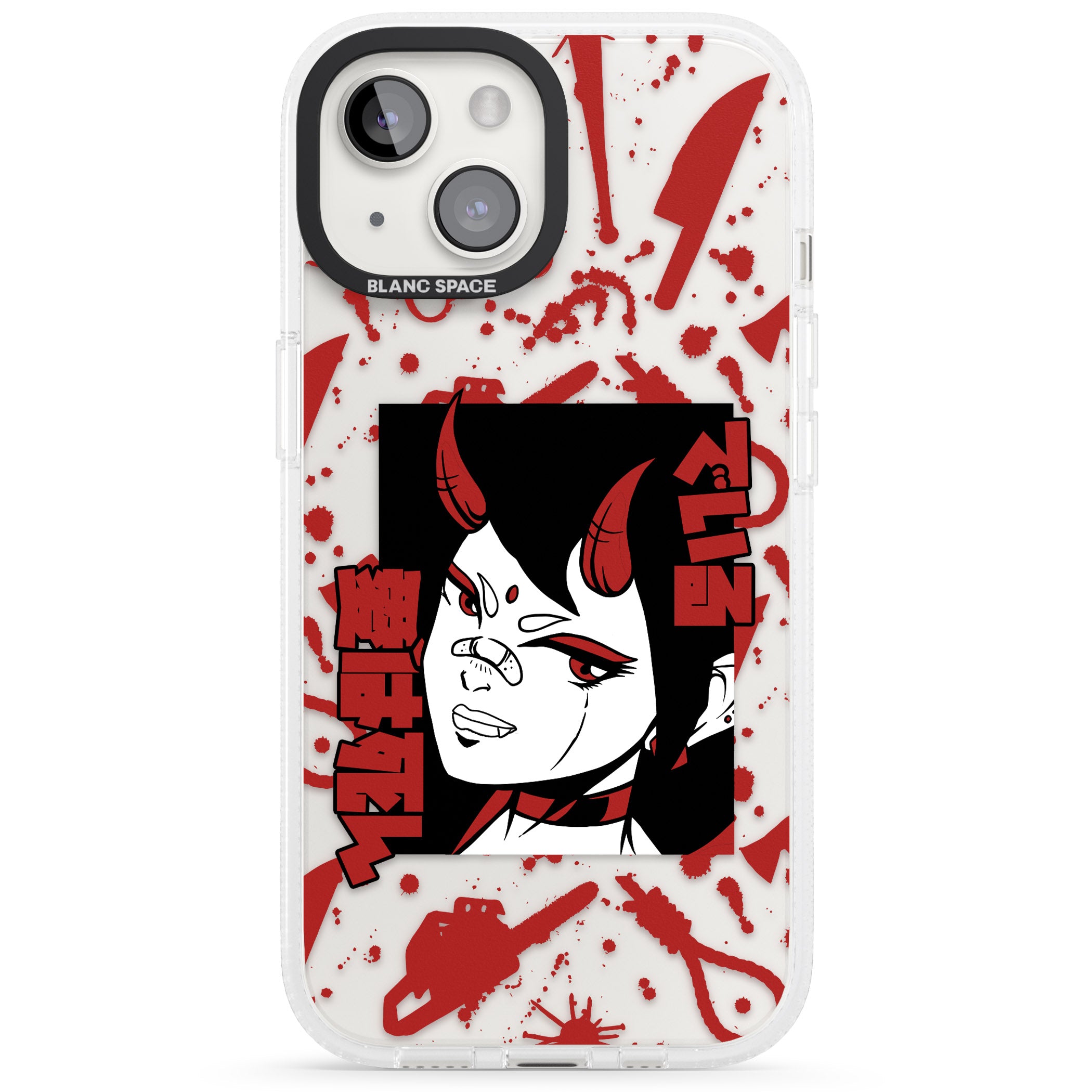 She's a Devil iPhone 15 / 14 / 13 Clear Case Impact Air - Blanc Space