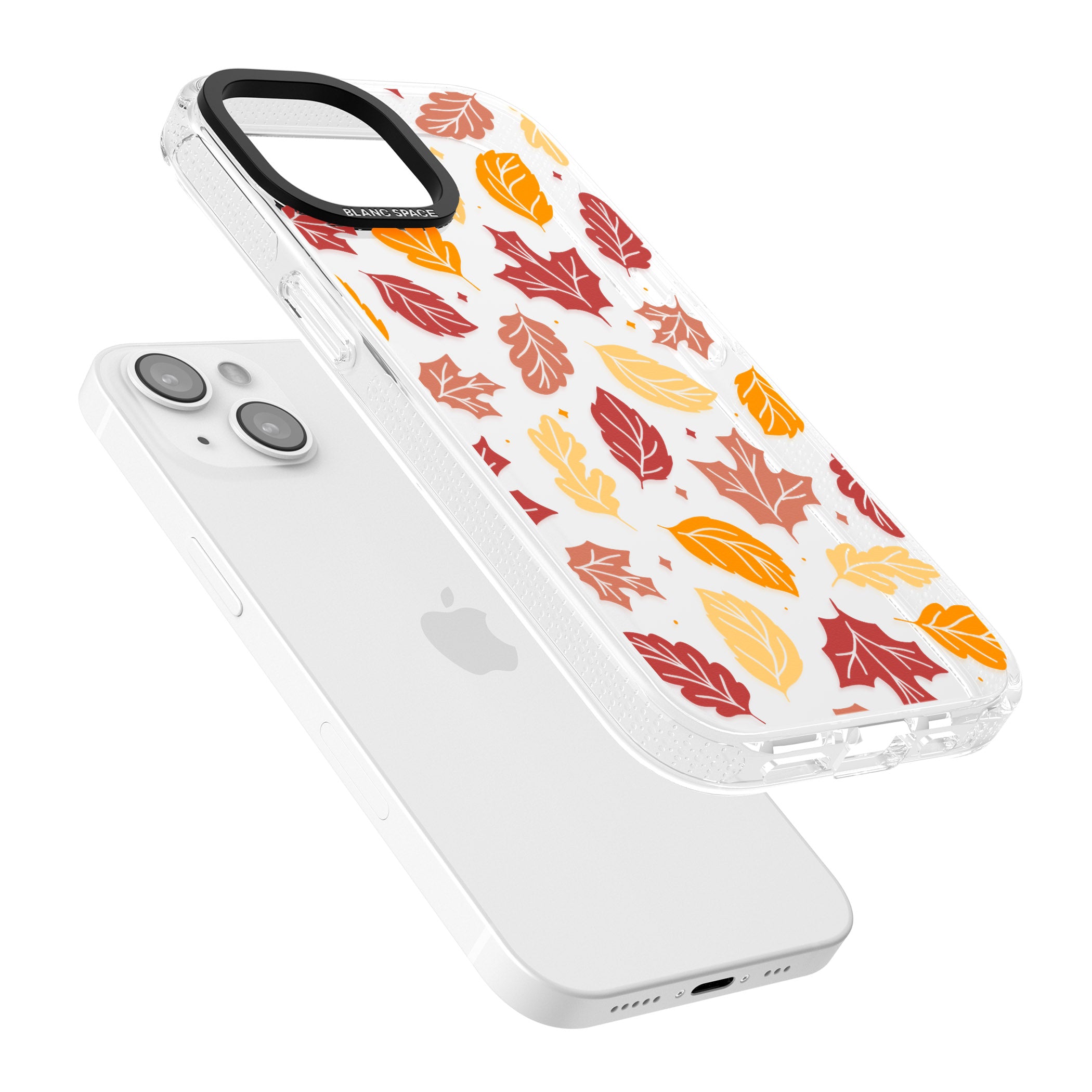 Autumn Leaves iPhone 15 / 14 / 13 Clear Case Impact Air - Blanc Space