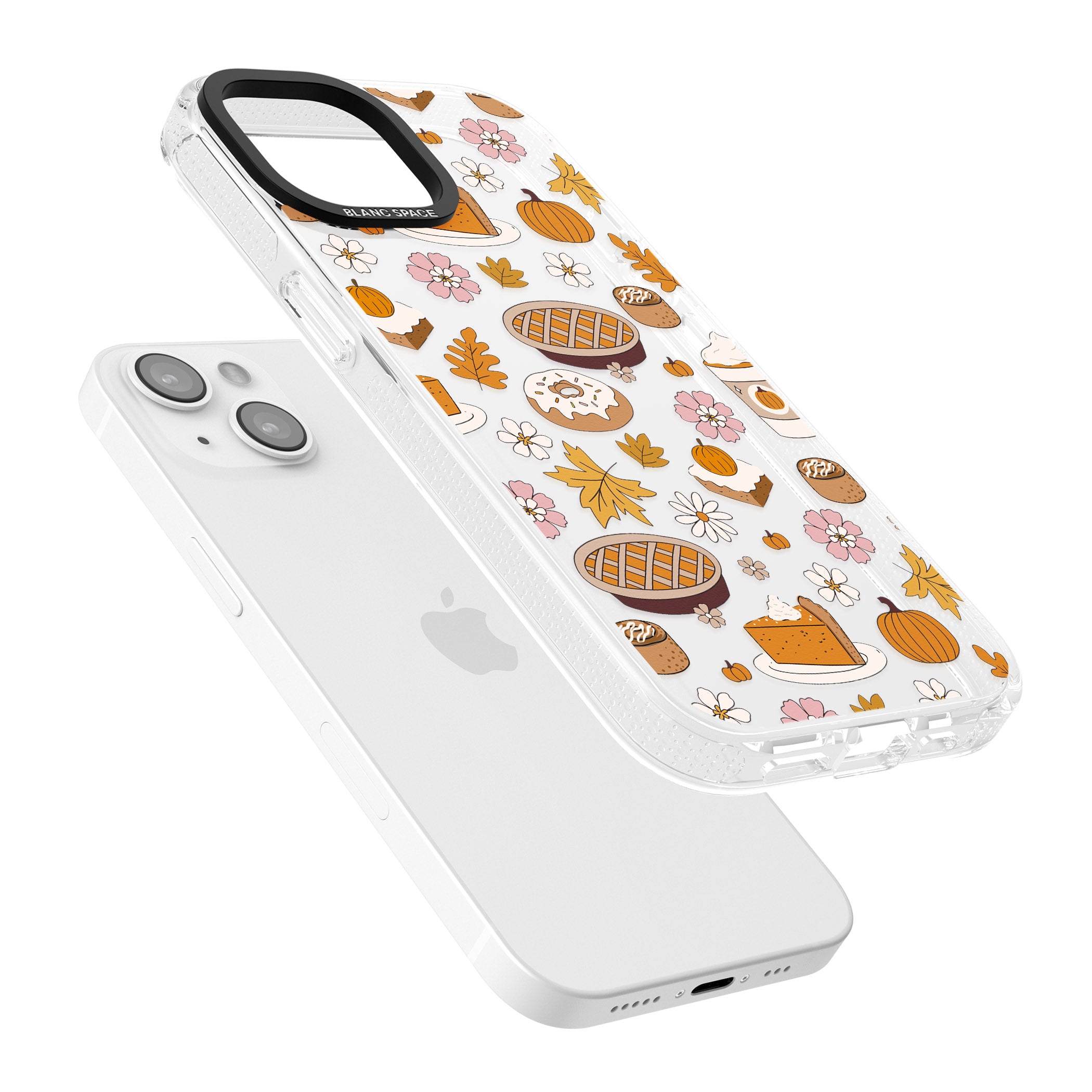 Pumpkin Pie & Autumn Treats iPhone 15 / 14 / 13 Clear Case Impact Air - Blanc Space